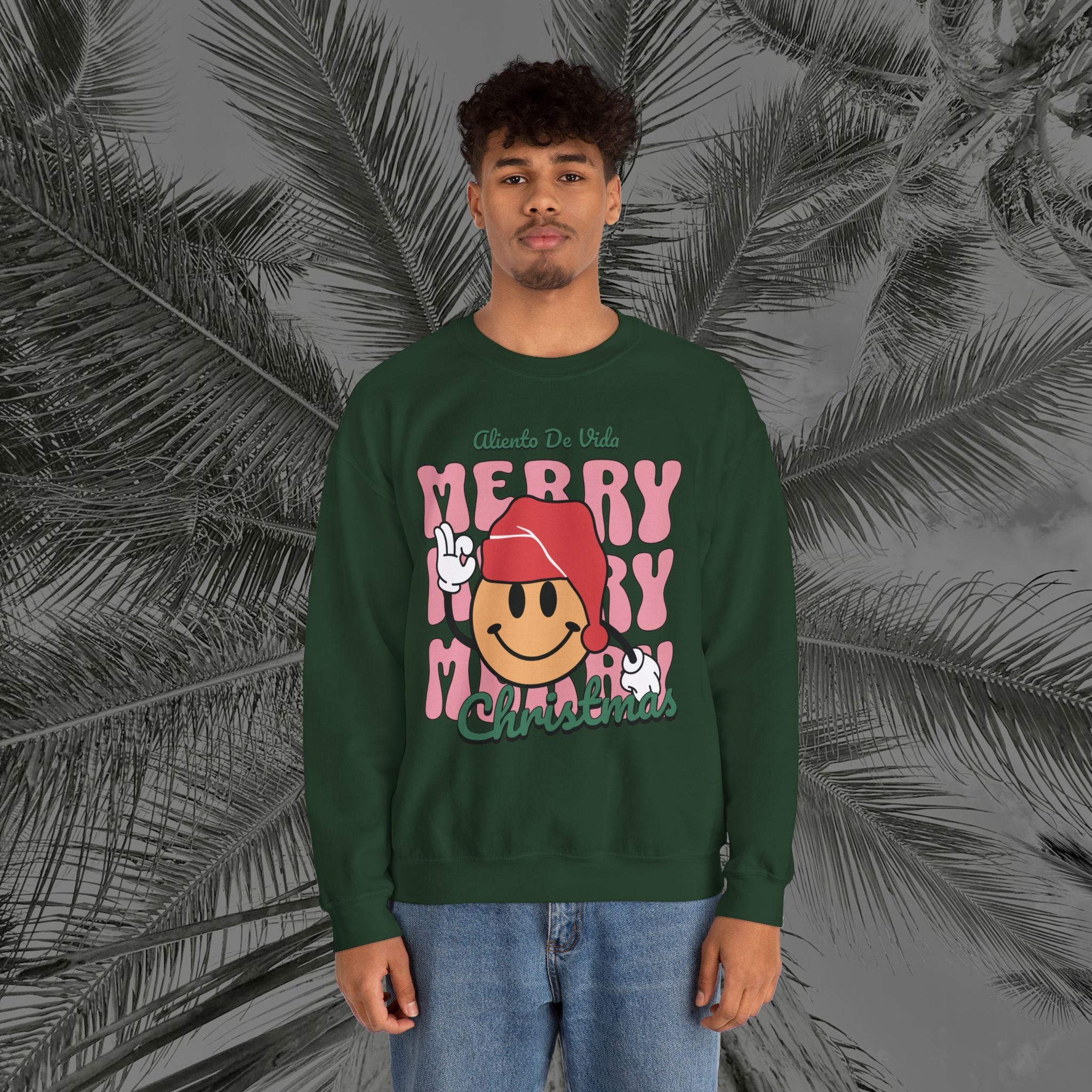 Happy Holidays - Cozy Crewneck Sweatshirt - Aliento De Vida