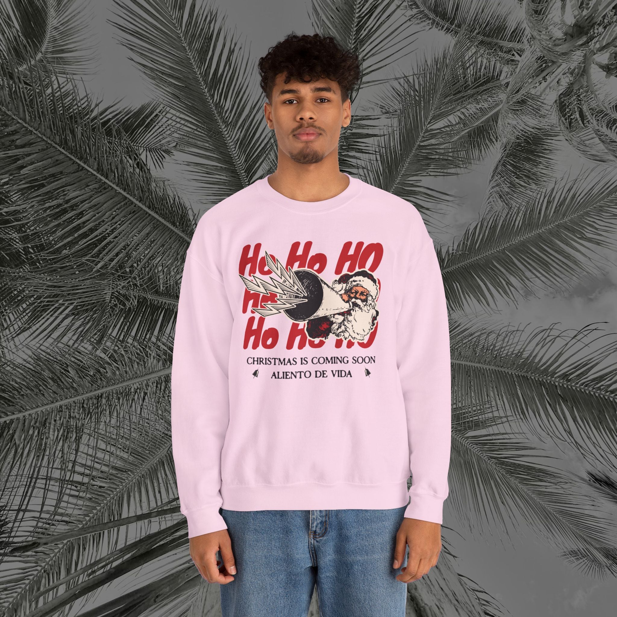Ho Ho Ho’ Holiday Season - (UNISEX) Cozy Crewneck Sweatshirt - Aliento De Vida