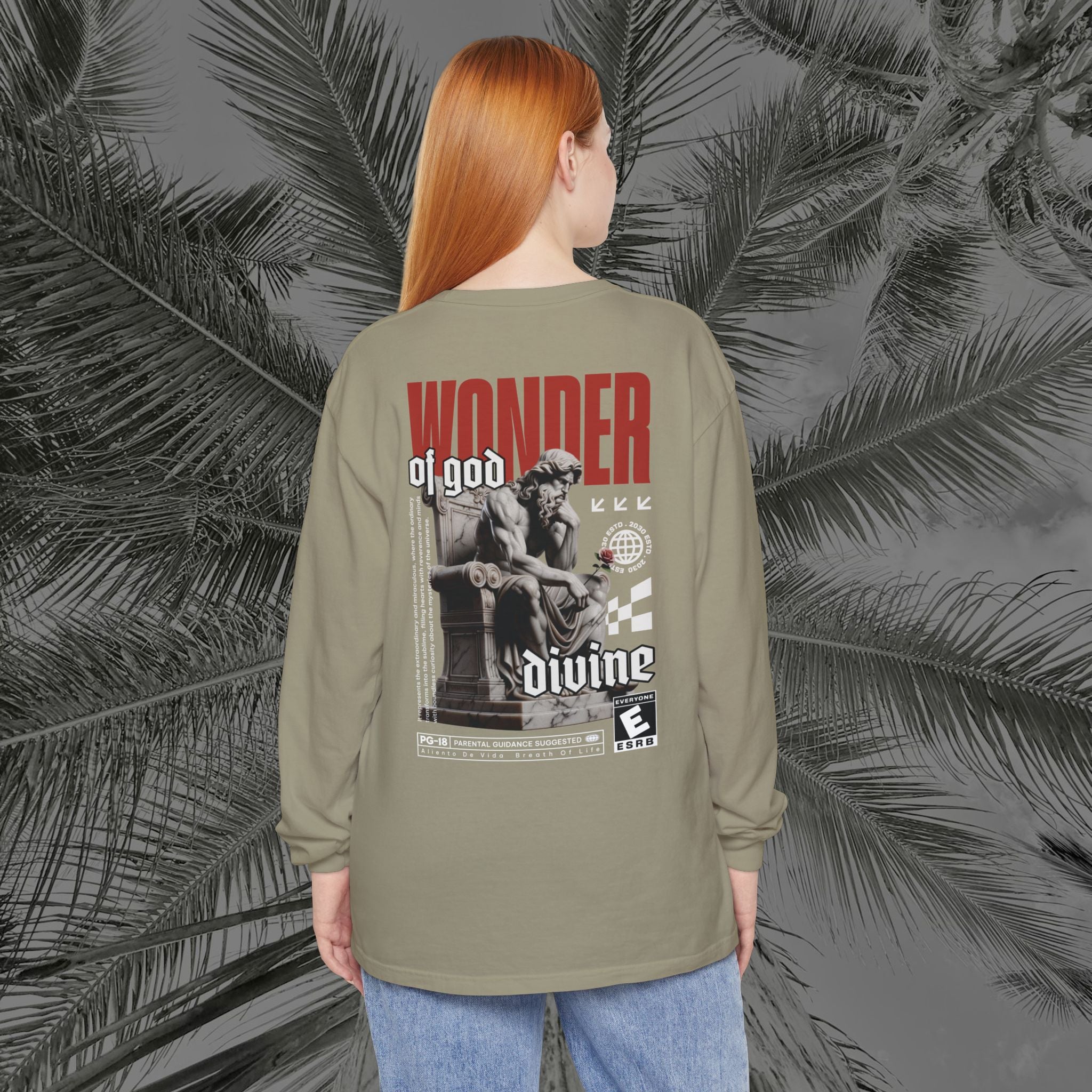 Throne of the Divine - (UNISEX) Long Sleeve Shirt - Aliento De Vida