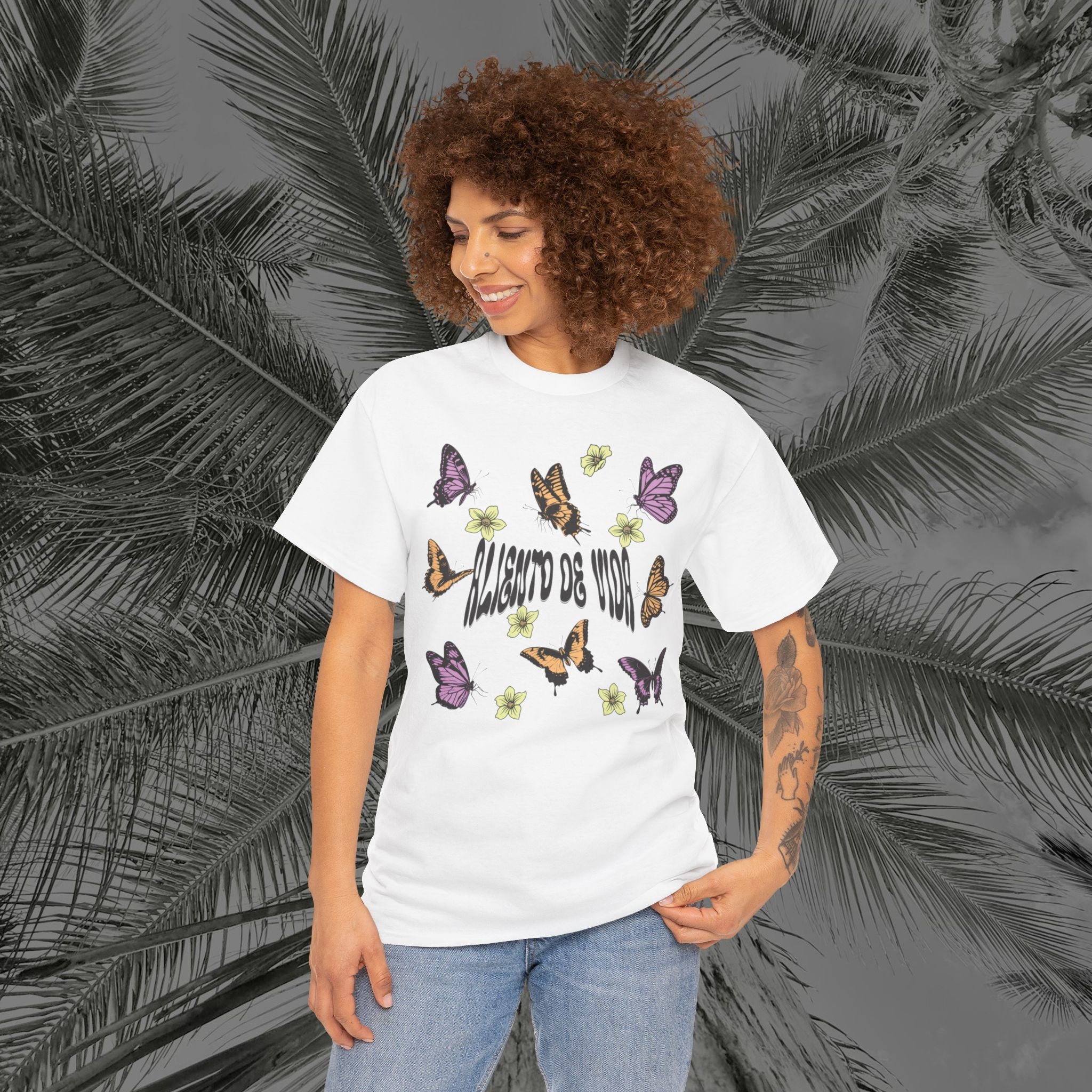 Butterfly Effect - (UNISEX) Heavy Cotton T-Shirt - Aliento De Vida