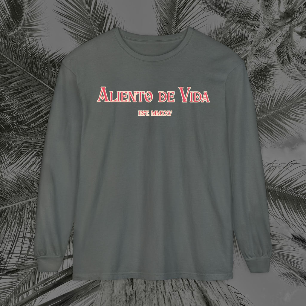 Breath Of Paradise - (UNISEX) Long Sleeve Shirt - Back Design - Aliento De Vida