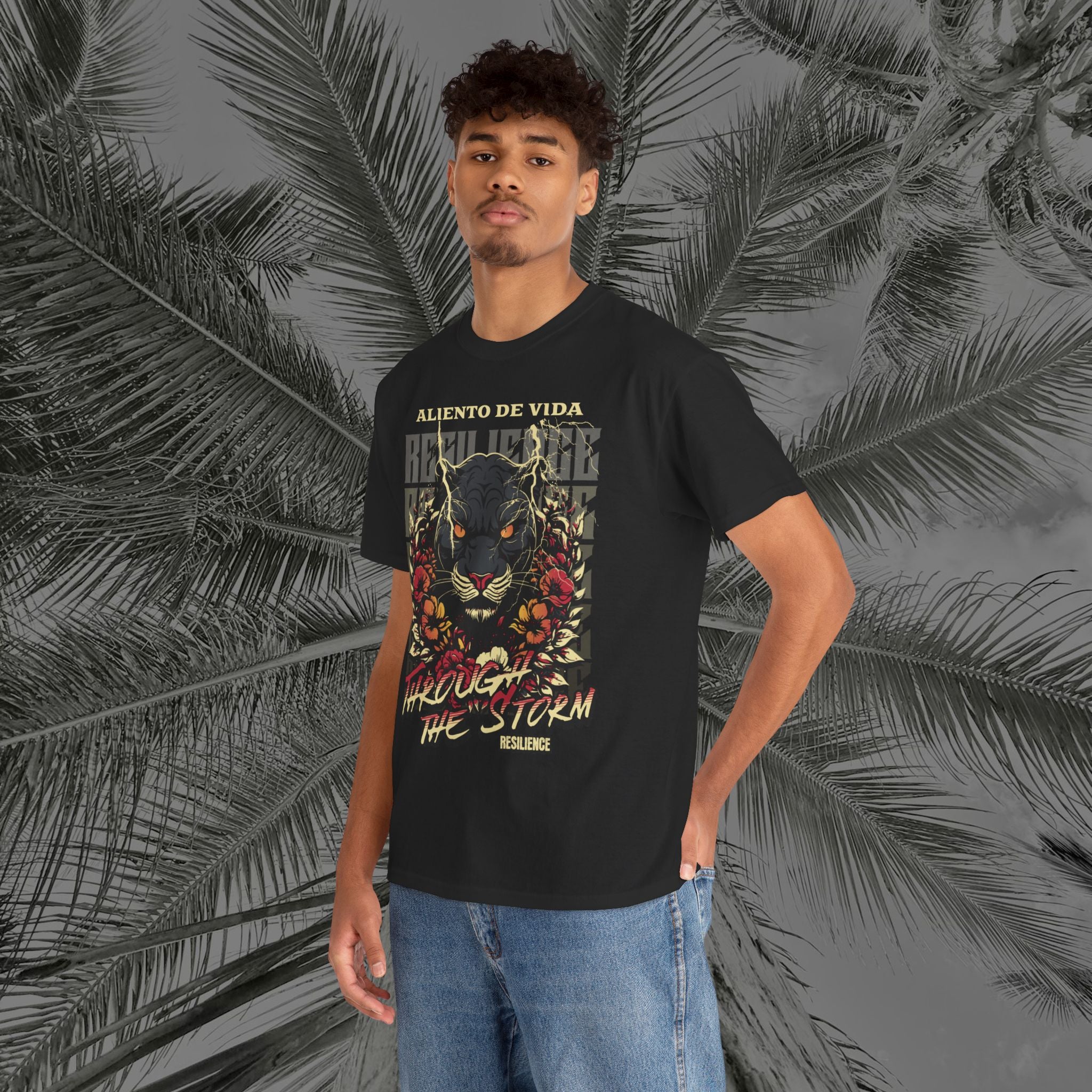 Rise of the Panther - (UNISEX) Heavy Cotton Tee - Aliento De Vida