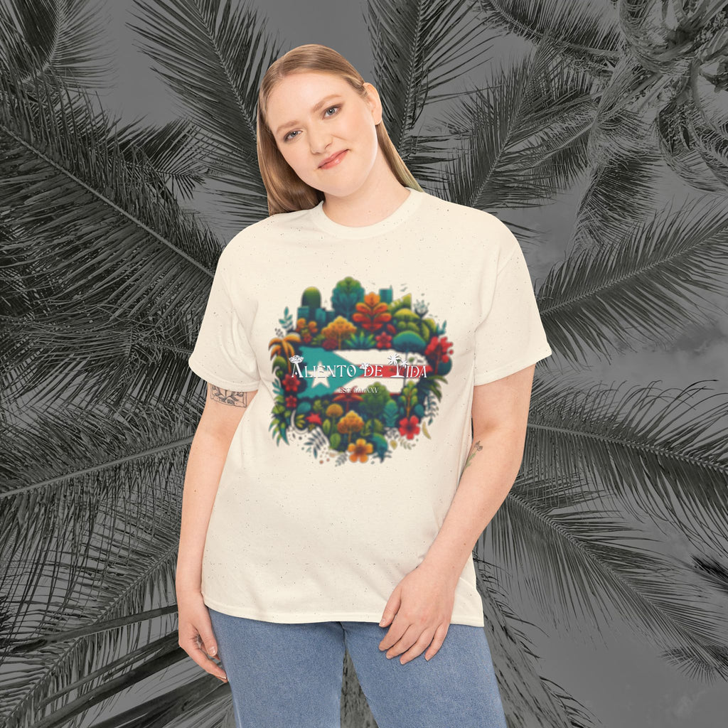 Beauty of Nature - PR COLLECTION - (UNISEX) Heavy Cotton Tee - Aliento De Vida