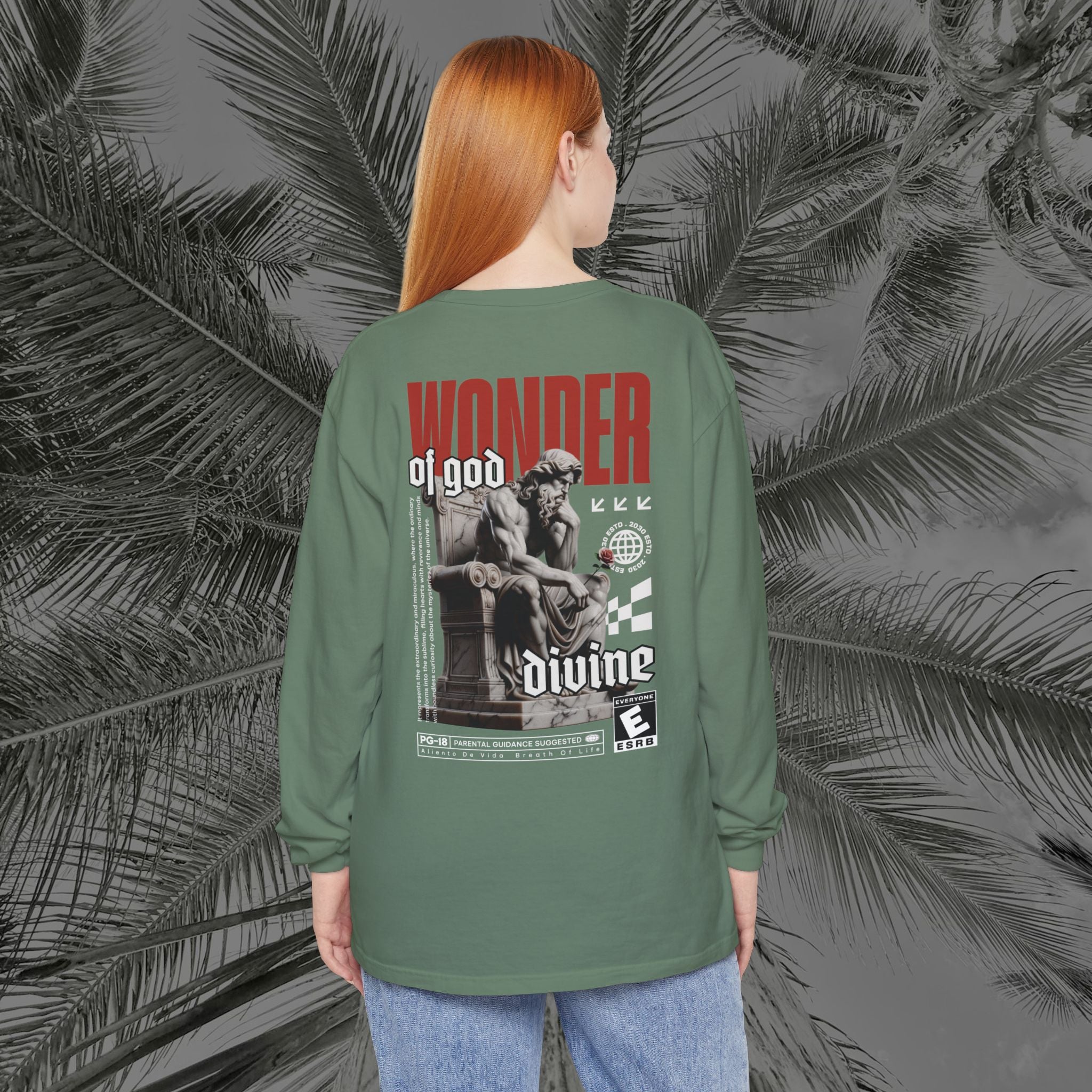 Throne of the Divine - (UNISEX) Long Sleeve Shirt - Aliento De Vida