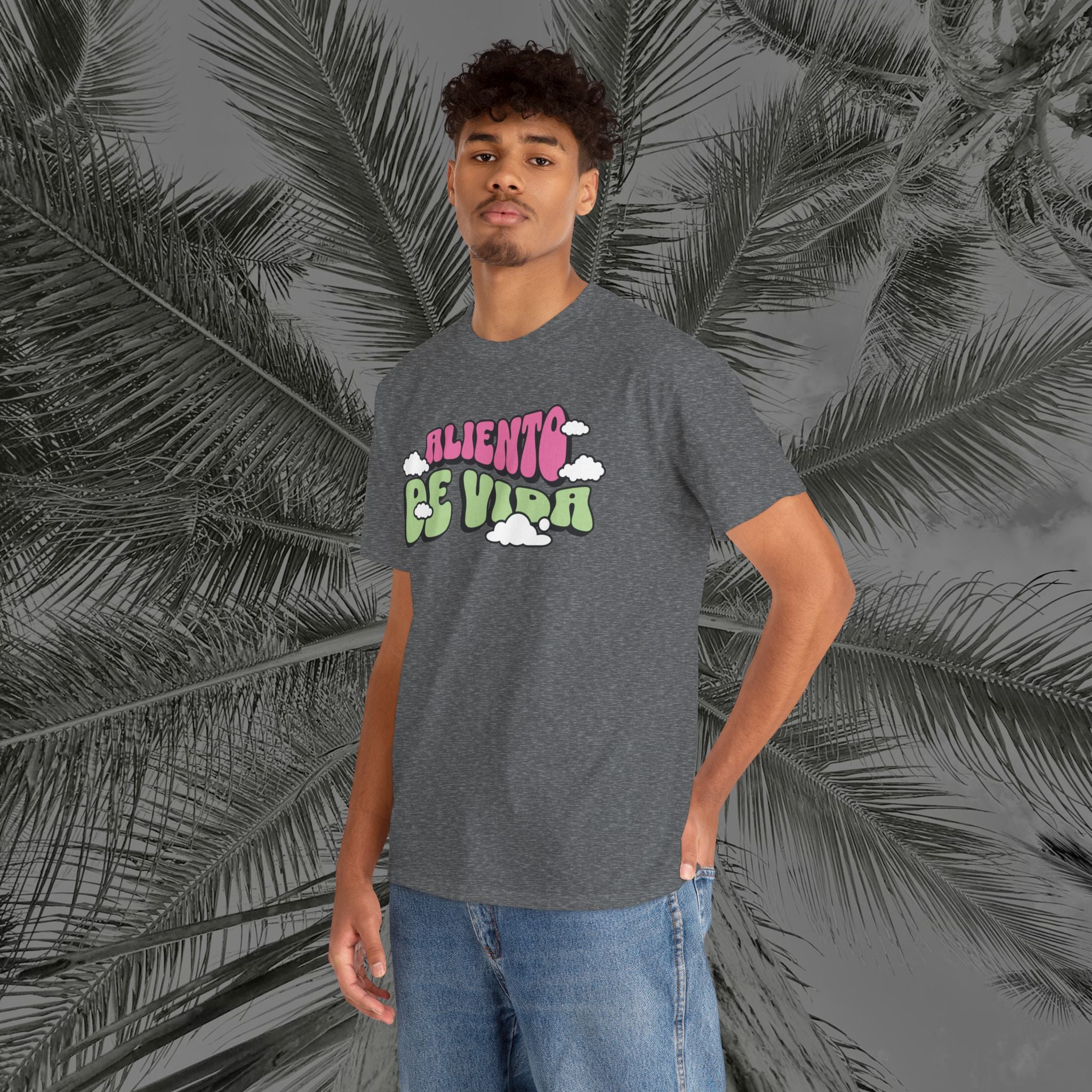 Clouds #2 - (UNISEX) Heavy Cotton T-Shirt - Aliento De Vida