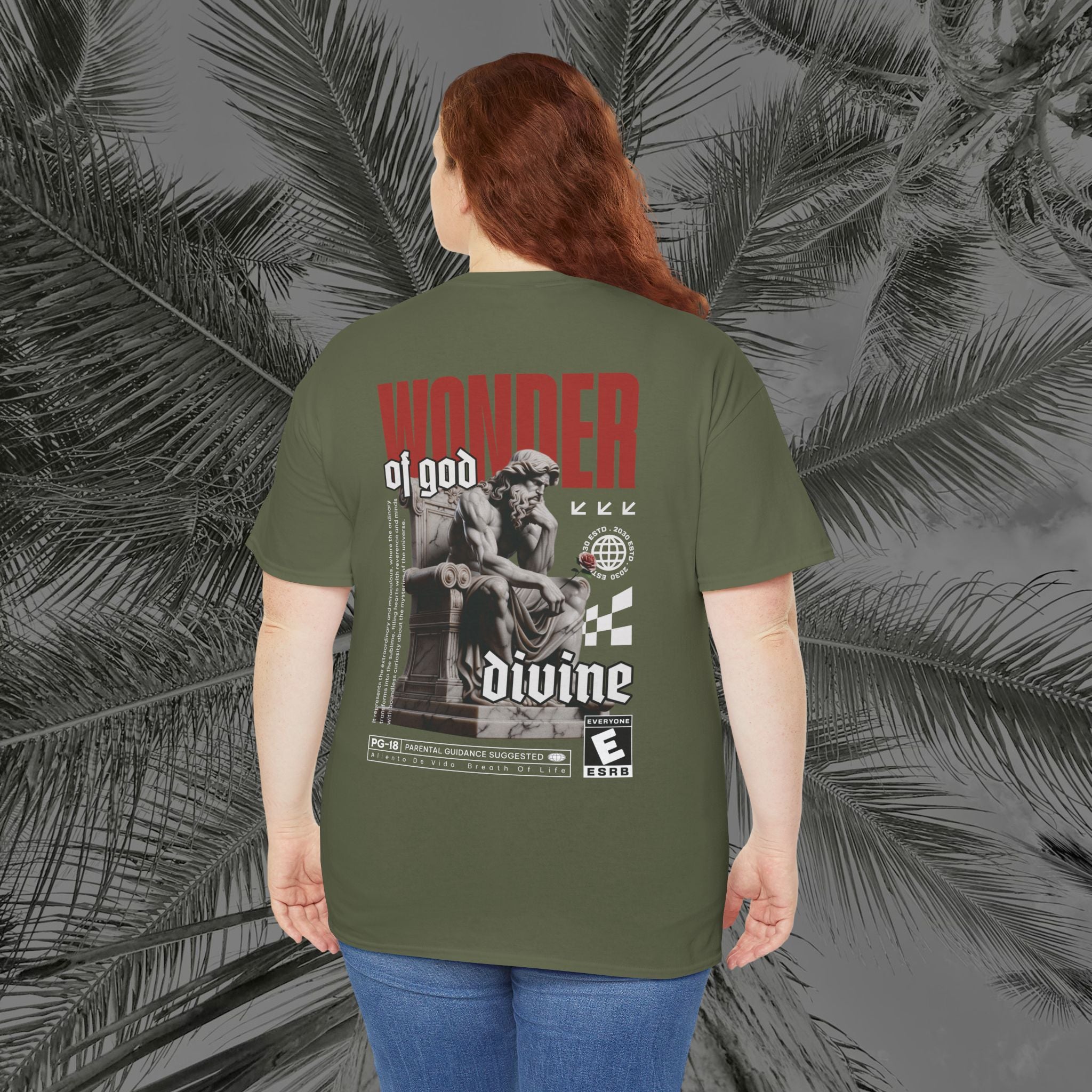 Throne of the Divine - (UNSEX) Heavy Cotton T-Shirt - Aliento De Vida