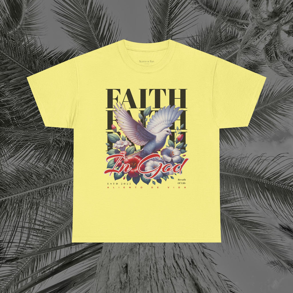 Wings of Grace - (UNISEX) Heavy Cotton Tee - Aliento De Vida