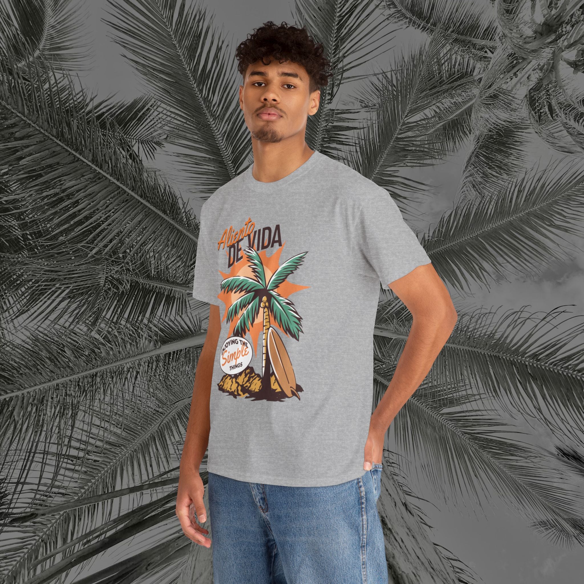 Pure Palm - (UNISEX) Heavy Cotton Tee - Aliento De Vida