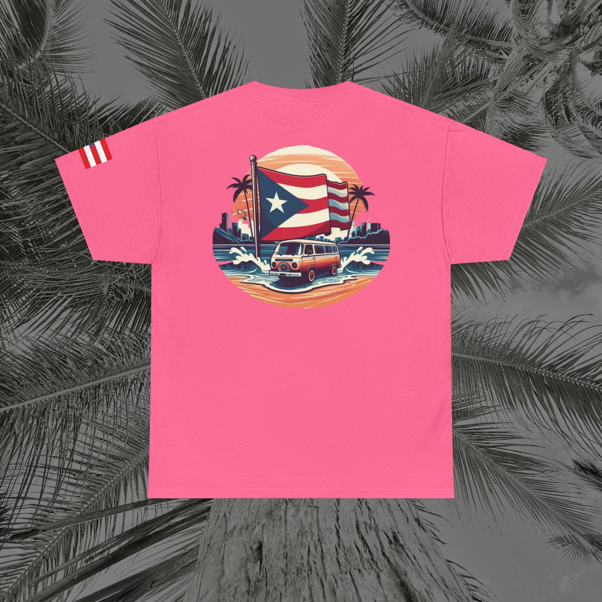 Island Cruiser - PR COLLECTION - (UNISEX) Heavy Cotton Tee - Aliento De Vida