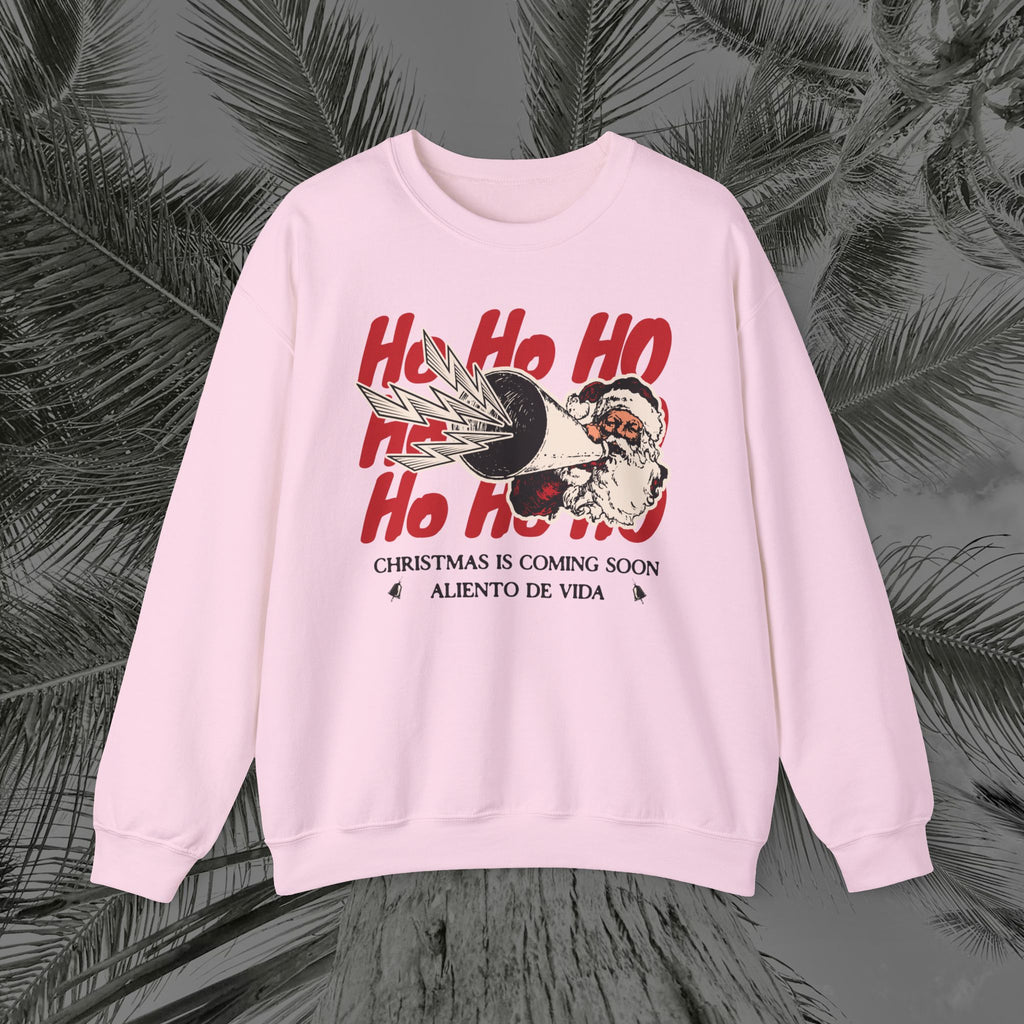 Ho Ho Ho’ Holiday Season - (UNISEX) Cozy Crewneck Sweatshirt - Aliento De Vida