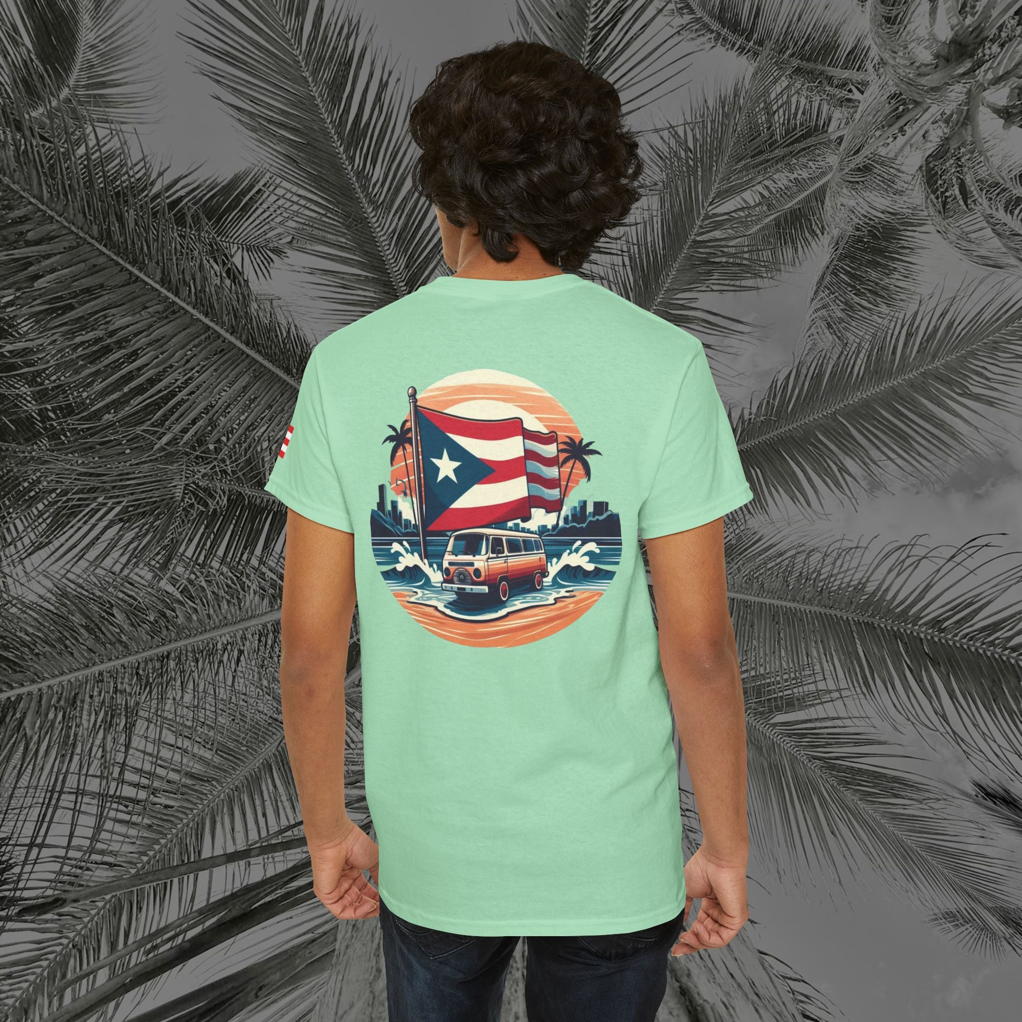Island Cruiser - PR COLLECTION - (UNISEX) Heavy Cotton Tee - Aliento De Vida