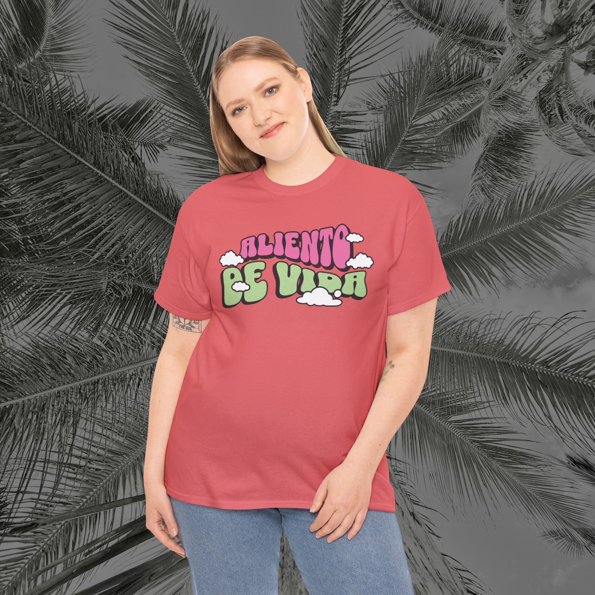 Clouds #2 - (UNISEX) Heavy Cotton T-Shirt - Aliento De Vida