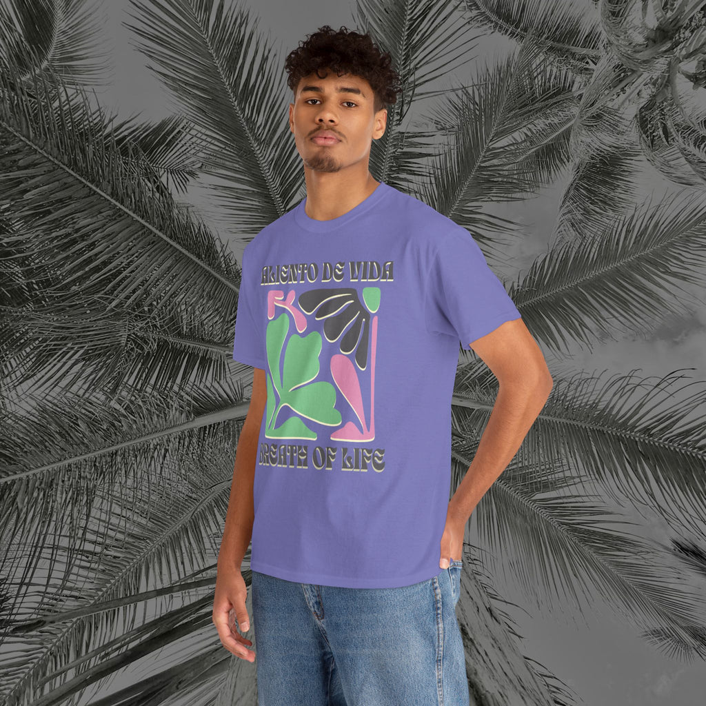 One Breath, Infinite Bloom #2 - (UNISEX) Heavy Cotton T-Shirt - Aliento De Vida