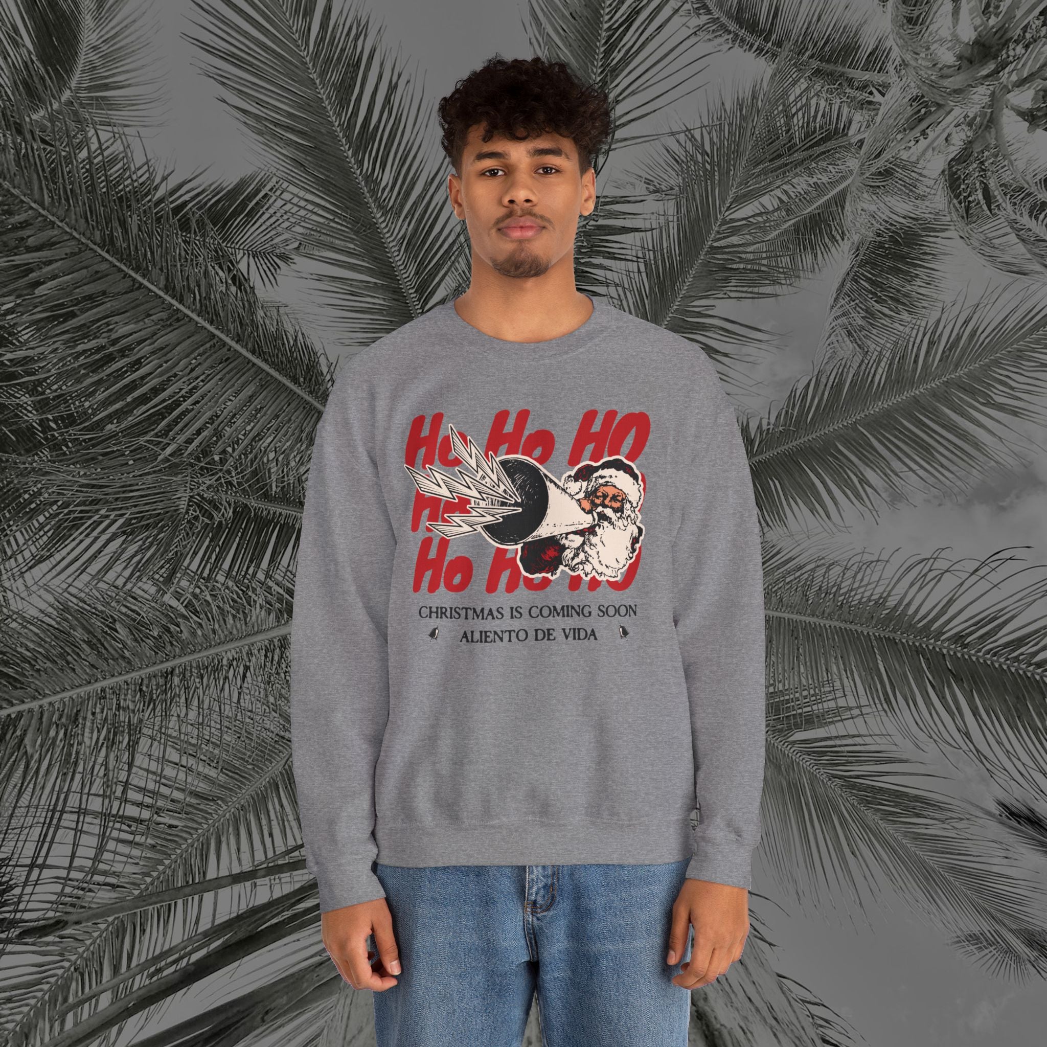 Ho Ho Ho’ Holiday Season - (UNISEX) Cozy Crewneck Sweatshirt - Aliento De Vida