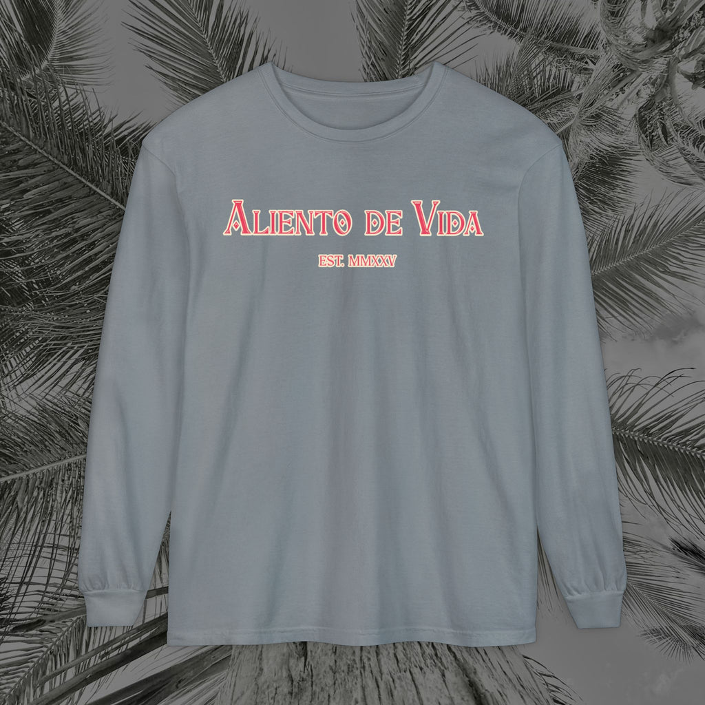 Breath Of Paradise - (UNISEX) Long Sleeve Shirt - Back Design - Aliento De Vida