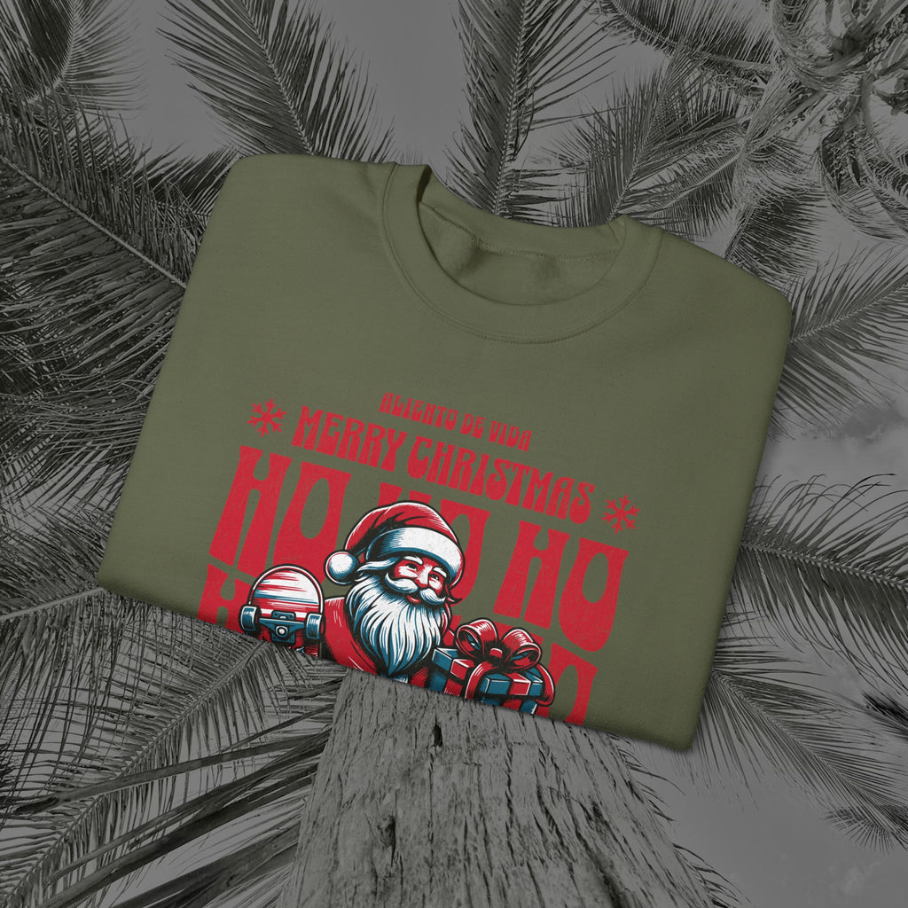 Naughty by Nature, Santa by Choice - (UNISEX) Cozy Crewneck Sweatshirt - Aliento De Vida