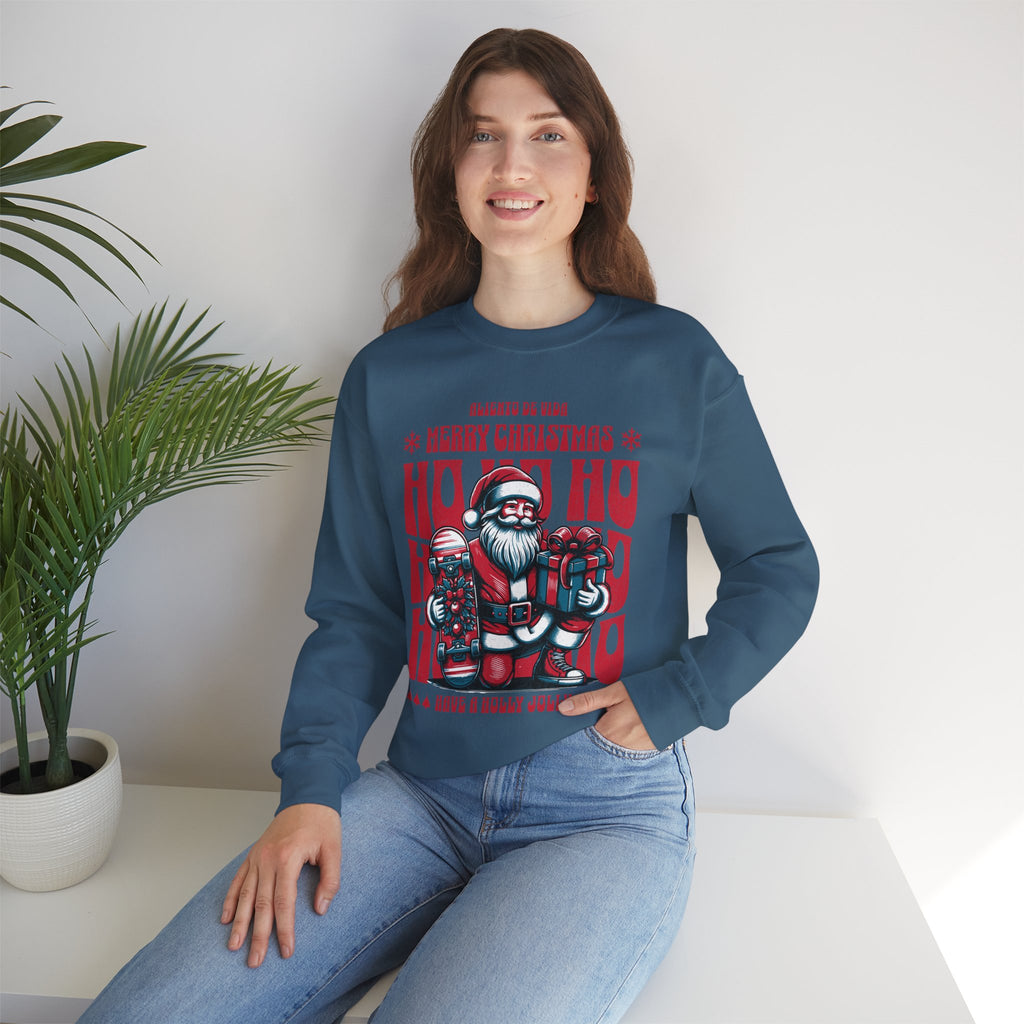 Naughty by Nature, Santa by Choice - (UNISEX) Cozy Crewneck Sweatshirt - Aliento De Vida
