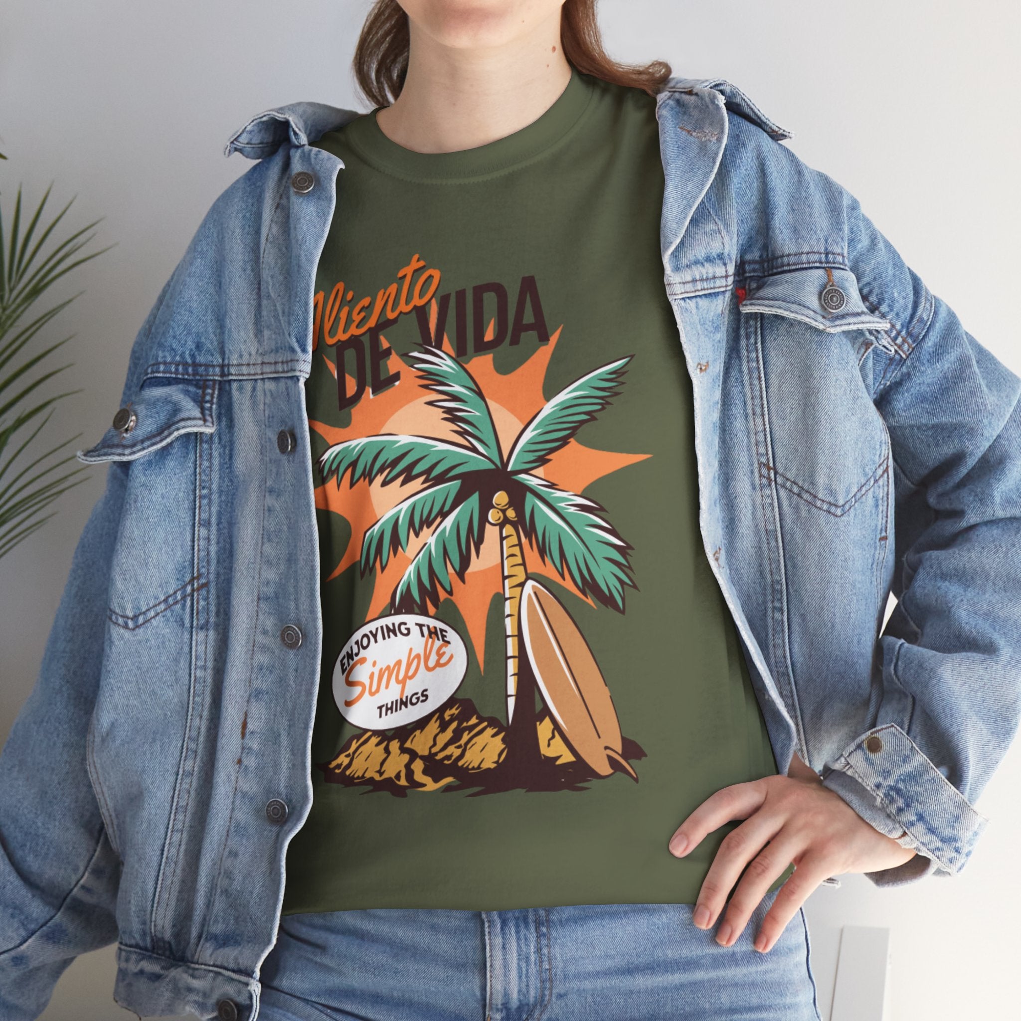 Pure Palm - (UNISEX) Heavy Cotton Tee - Aliento De Vida