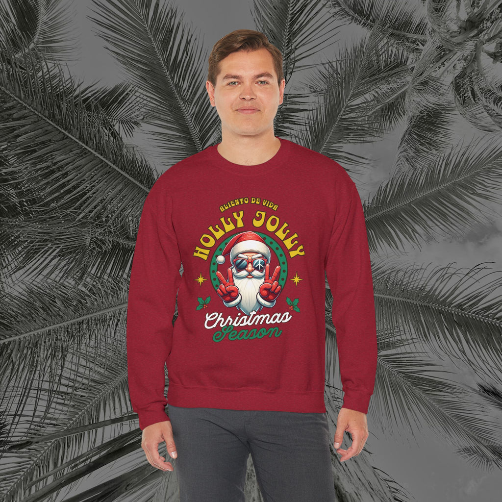 Peace Out, North Pole Edition - (UNSEX) Cozy Crewneck Sweatshirt – Aliento De Vida