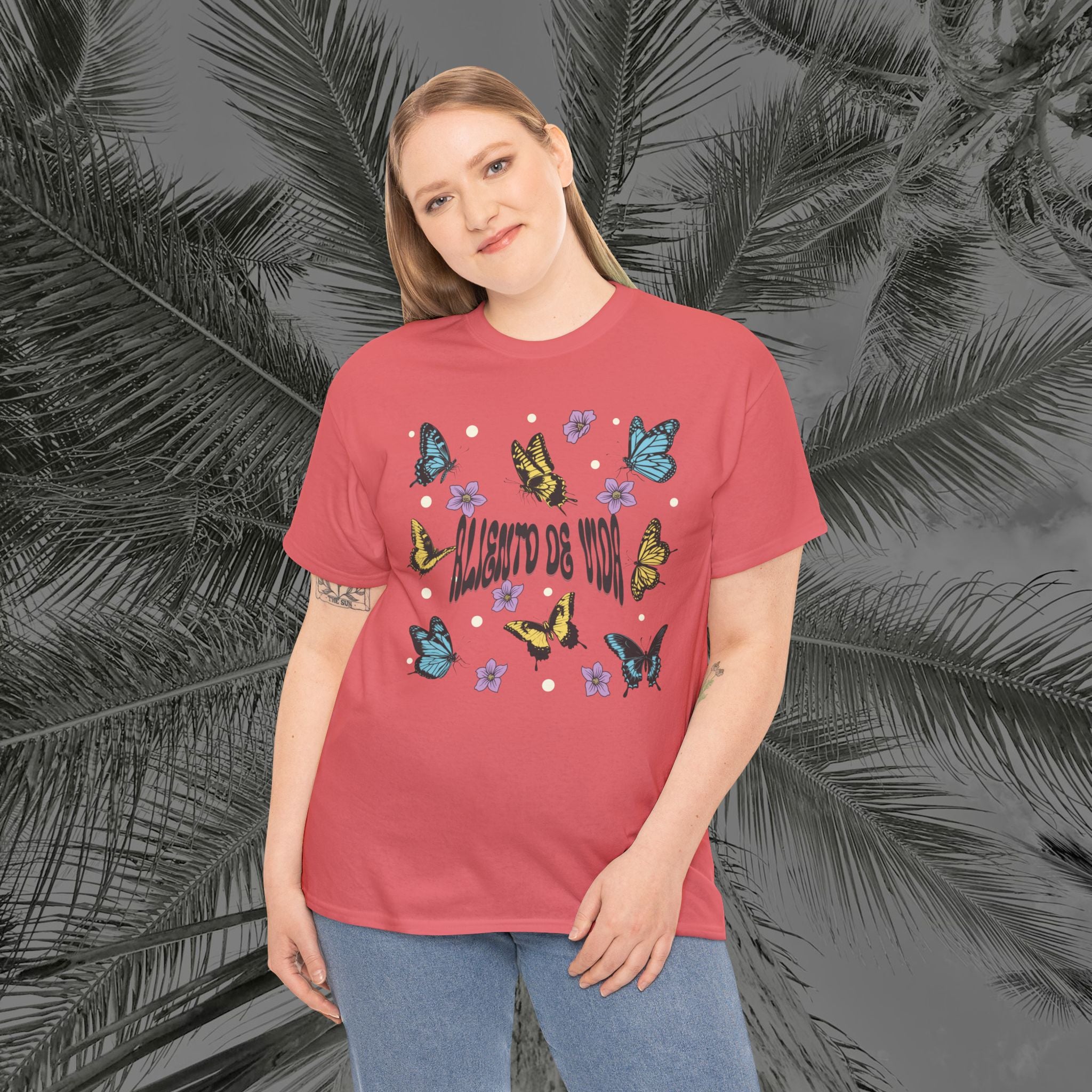 Butterfly Effect #2 - (UNISEX) Heavy Cotton T-Shirt - Aliento De Vida