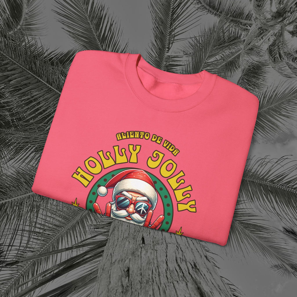 Peace Out, North Pole Edition - (UNSEX) Cozy Crewneck Sweatshirt – Aliento De Vida