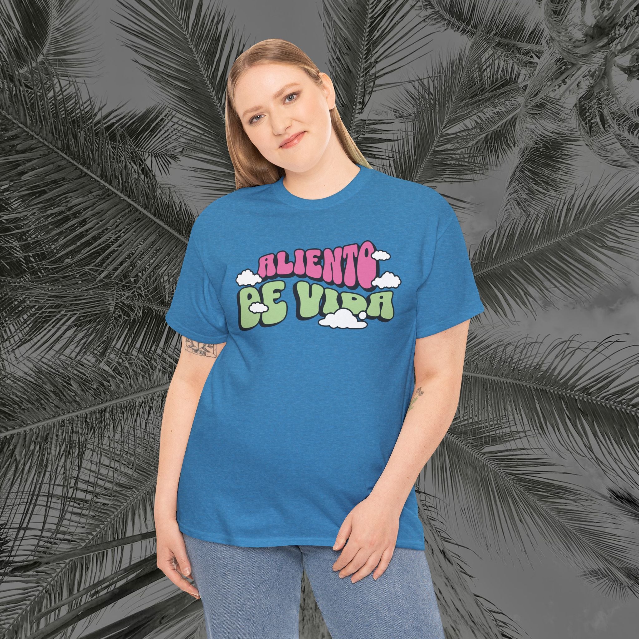 Clouds #2 - (UNISEX) Heavy Cotton T-Shirt - Aliento De Vida