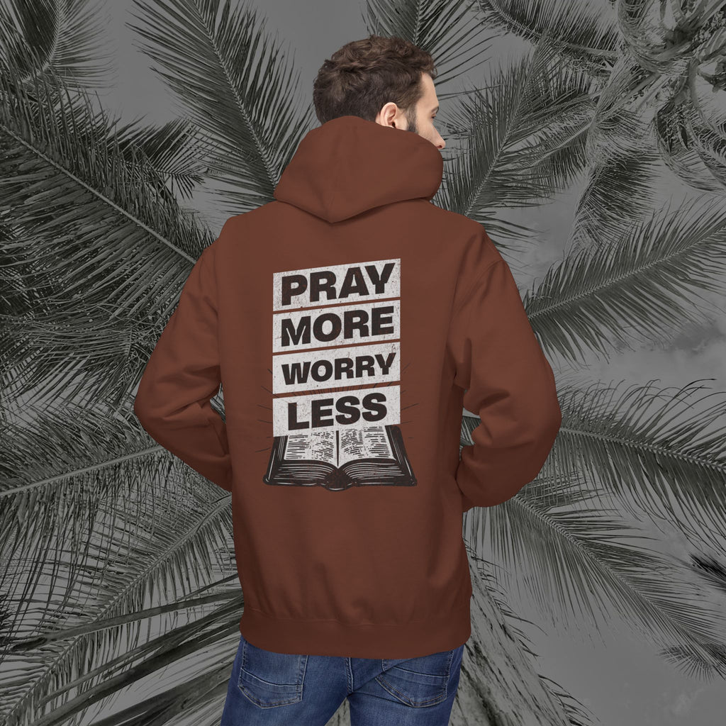Peace Through Prayer - (UNISEX) Midweight Fleece Hoodie - Aliento De Vida