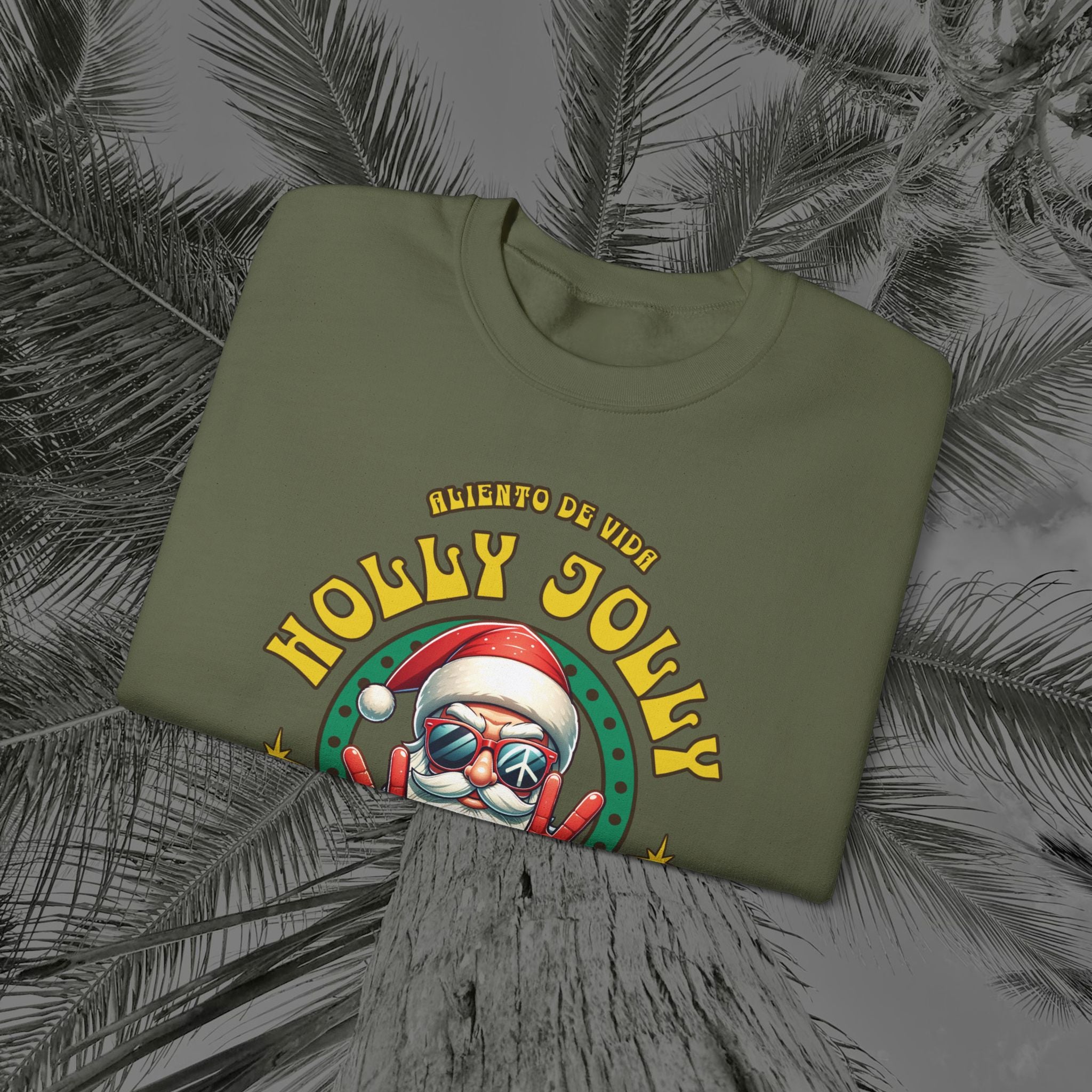 Peace Out, North Pole Edition - (UNSEX) Cozy Crewneck Sweatshirt – Aliento De Vida