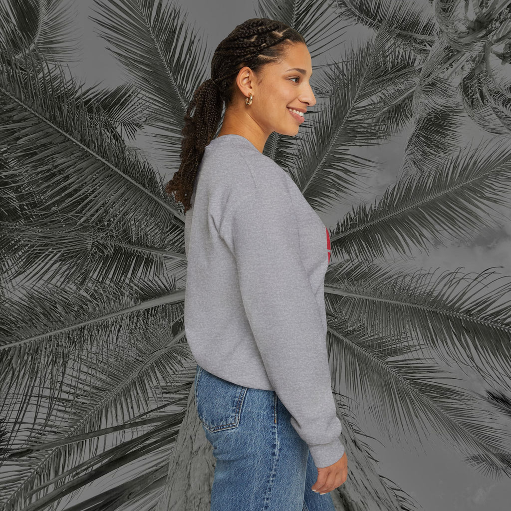 Naughty by Nature, Santa by Choice - (UNISEX) Cozy Crewneck Sweatshirt - Aliento De Vida