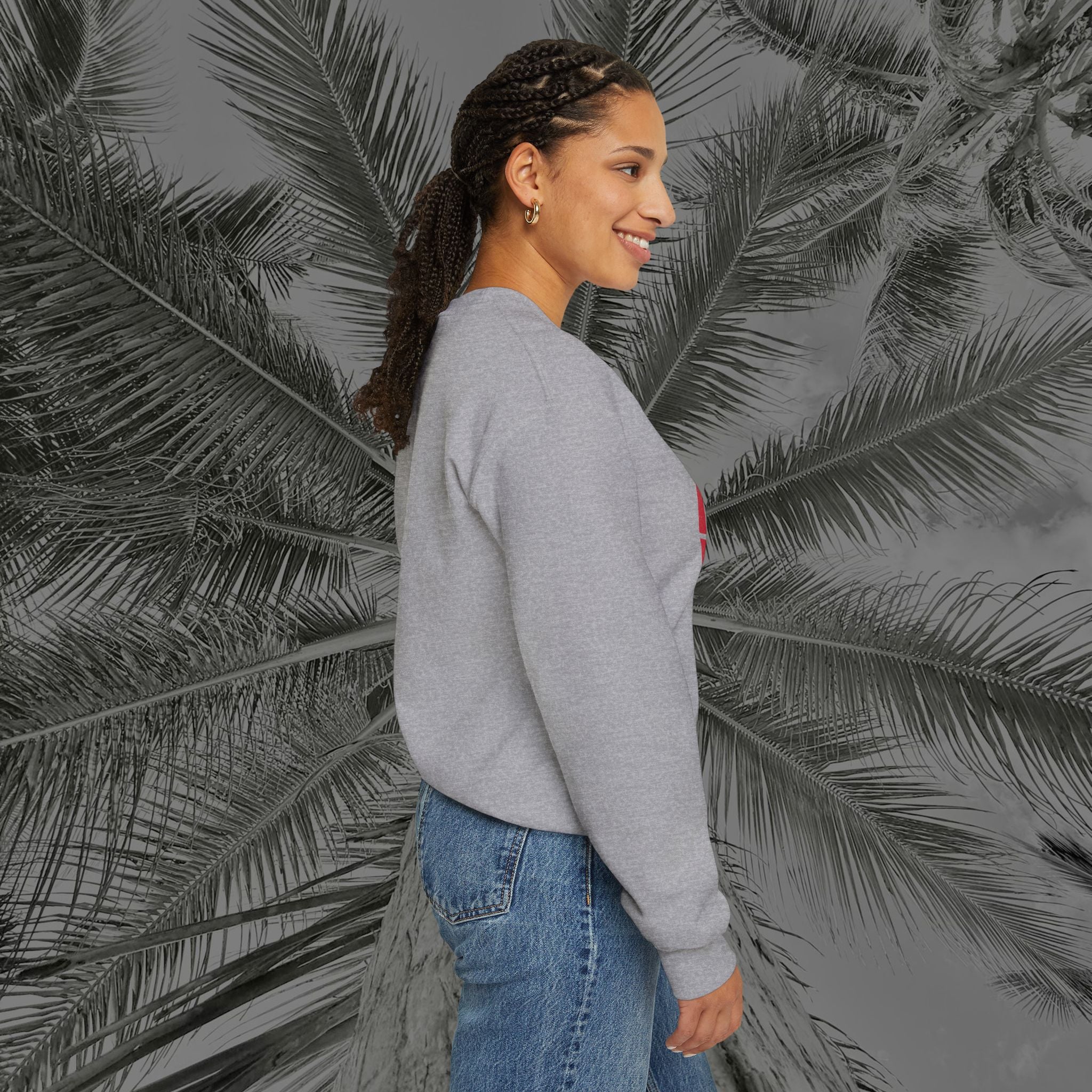 Naughty by Nature, Santa by Choice - (UNISEX) Cozy Crewneck Sweatshirt - Aliento De Vida