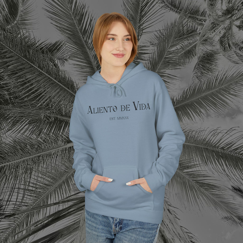 Wings of Grace - (UNISEX) Midweight Fleece Hoodie- Aliento De Vida