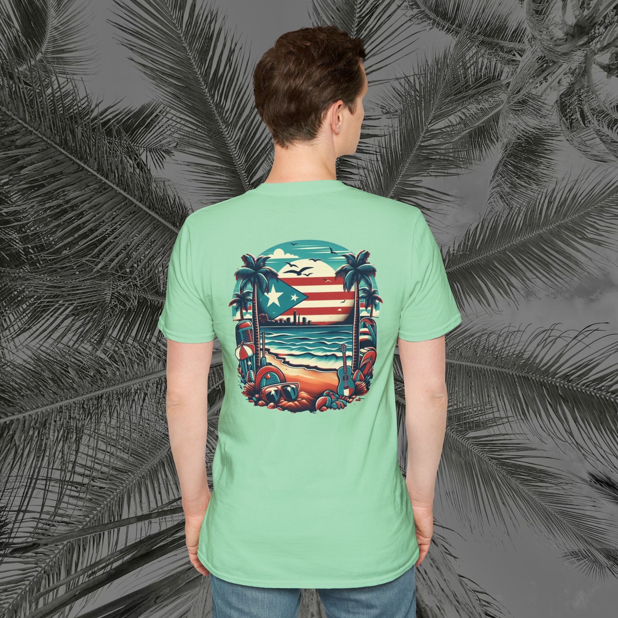 A Slice of Paradise - PR COLLECTION - (UNISEX) Soft style T-Shirt - Aliento De Vida