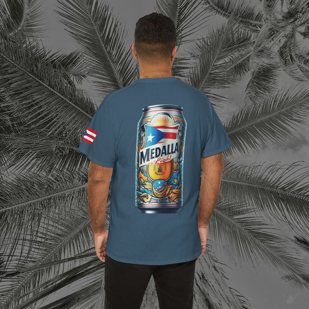Crack Open A Unique Medalla - PR COLLECTION - (UNISEX) Heavy Cotton Tee - Aliento De Vida