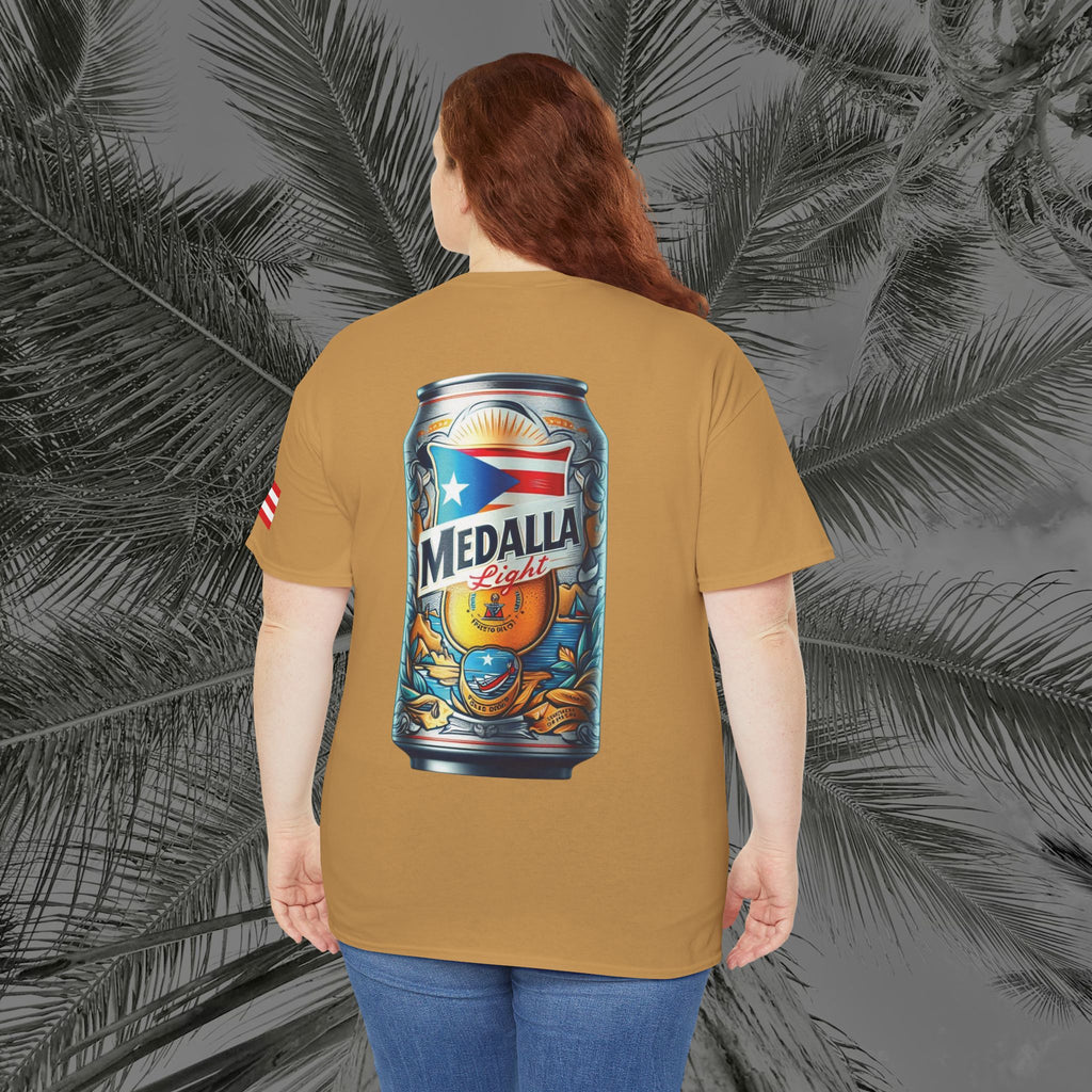 Crack Open A Unique Medalla - PR COLLECTION - (UNISEX) Heavy Cotton Tee - Aliento De Vida