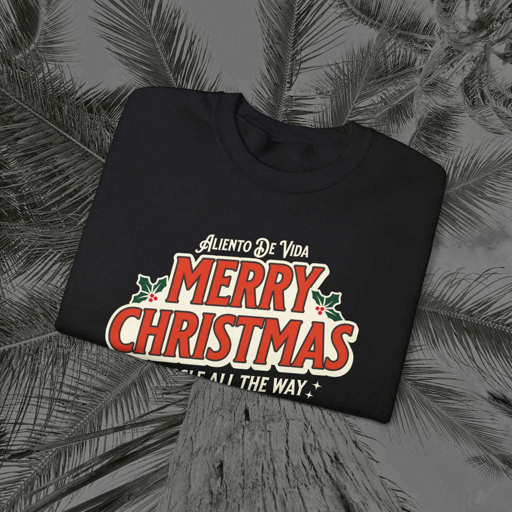 Merry Christmas - (UNISEX) Cozy Crewneck Sweatshirt - Aliento De Vida
