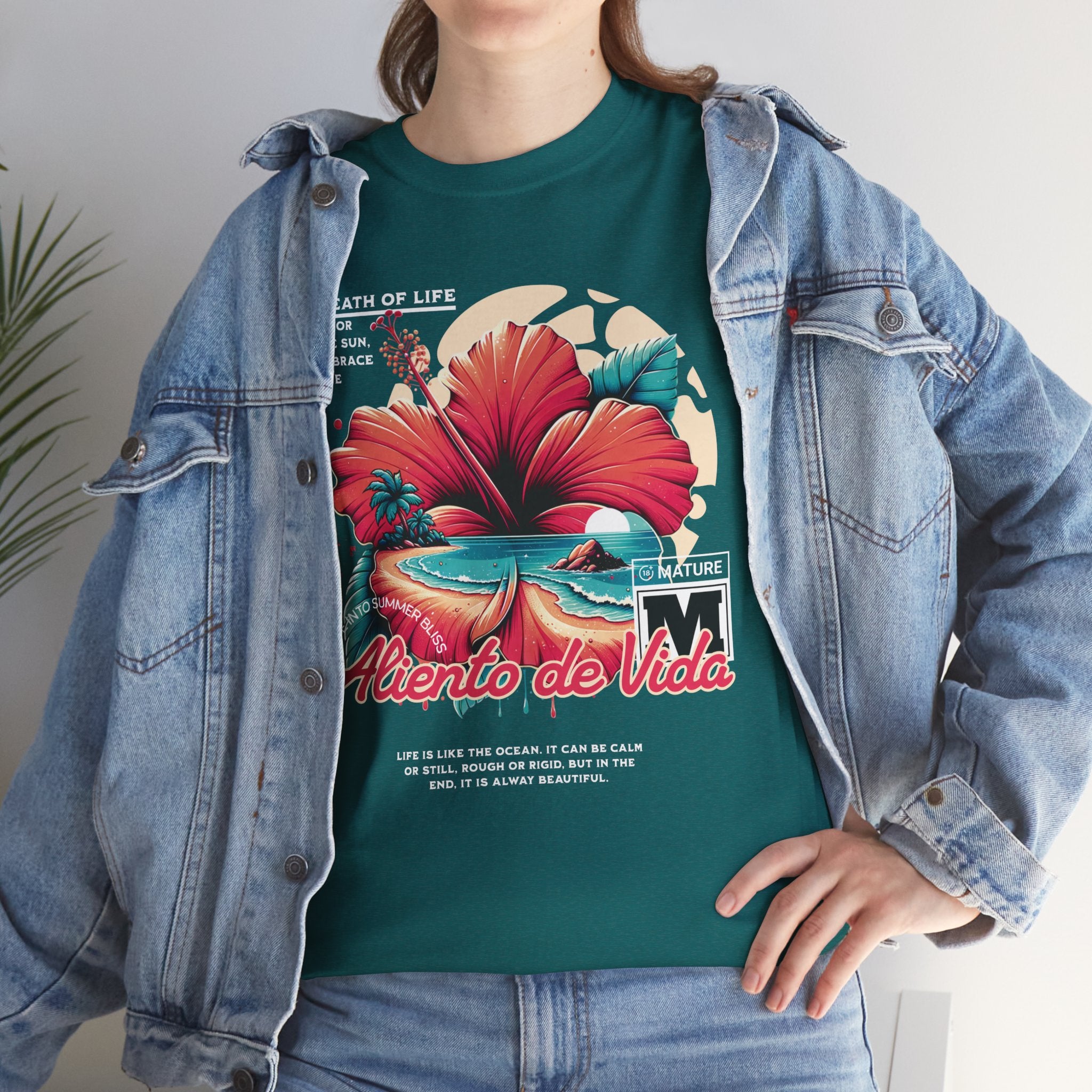 Breath Of Paradise - (UNISEX) Heavy Cotton T-Shirt - Aliento De Vida