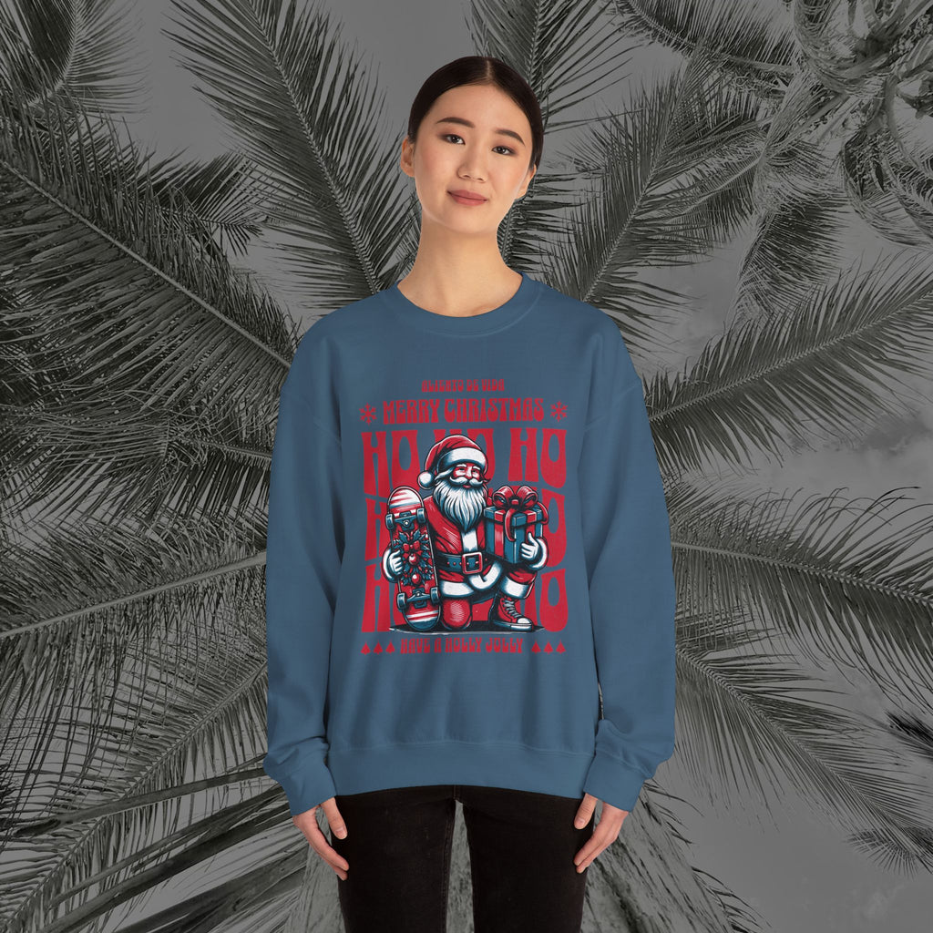Naughty by Nature, Santa by Choice - (UNISEX) Cozy Crewneck Sweatshirt - Aliento De Vida