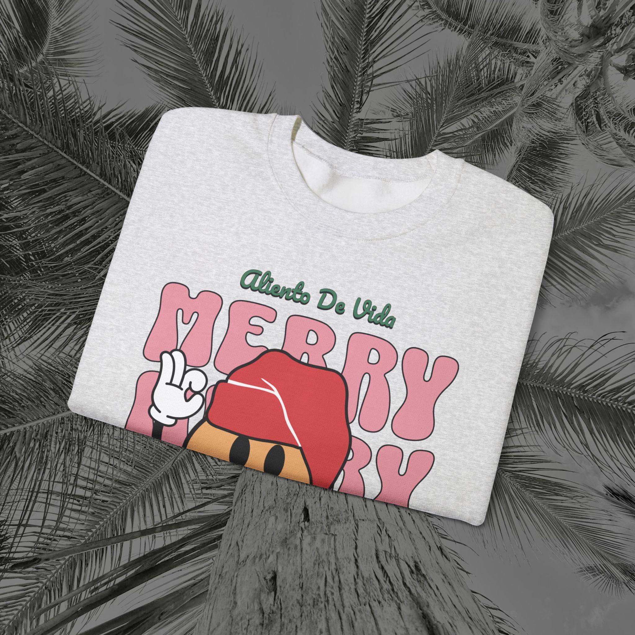 Happy Holidays - Cozy Crewneck Sweatshirt - Aliento De Vida