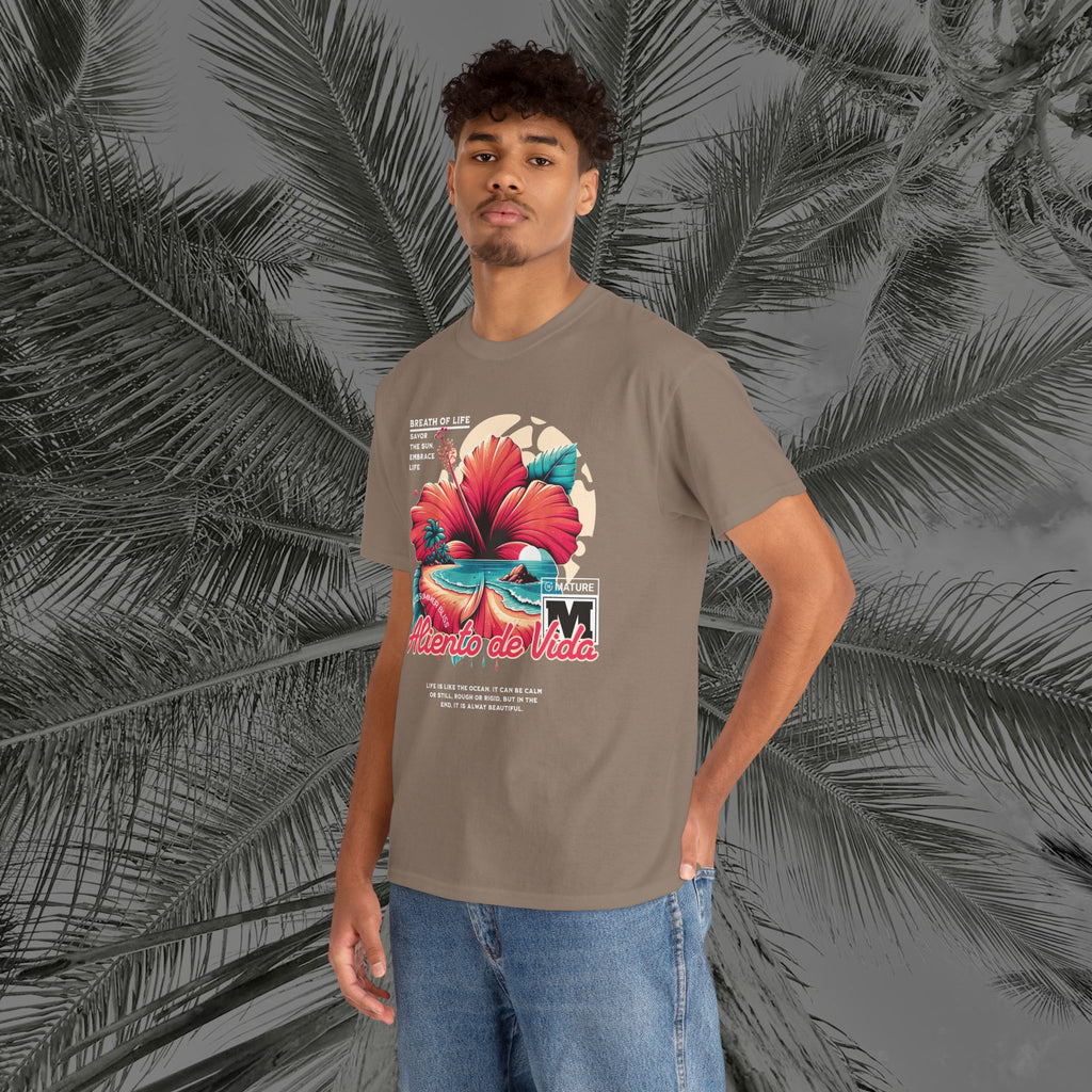Breath Of Paradise - (UNISEX) Heavy Cotton T-Shirt - Aliento De Vida