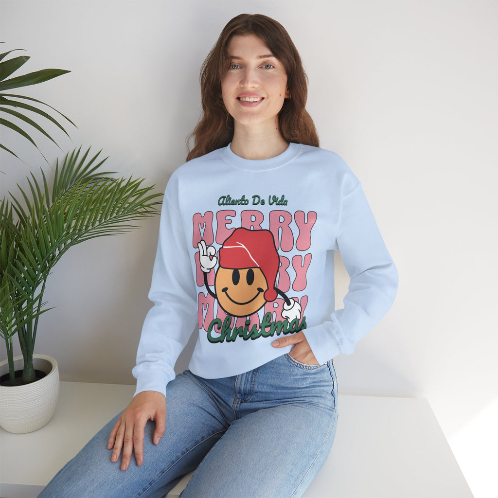 Happy Holidays - Cozy Crewneck Sweatshirt - Aliento De Vida