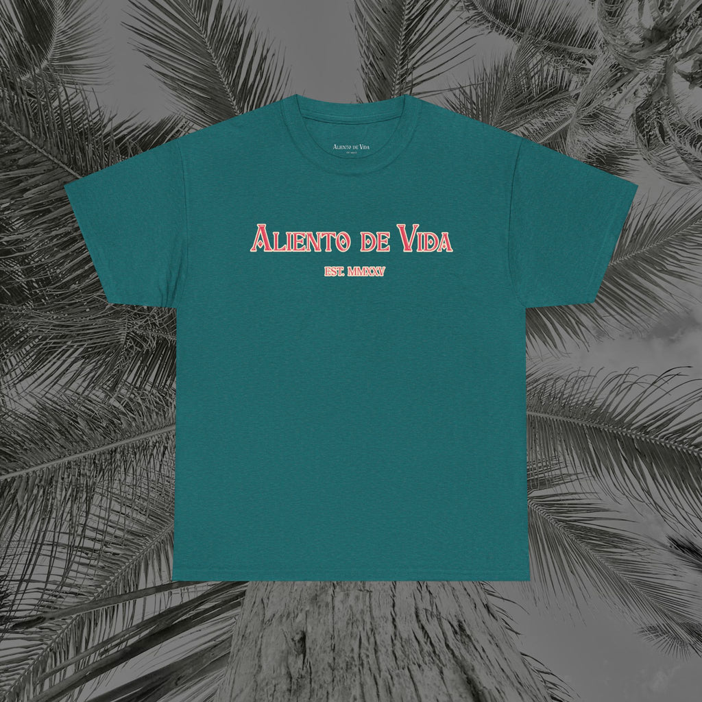 Breath Of Paradise - (UNISEX) Heavy Cotton T-Shirt - Back Design - Aliento De Vida