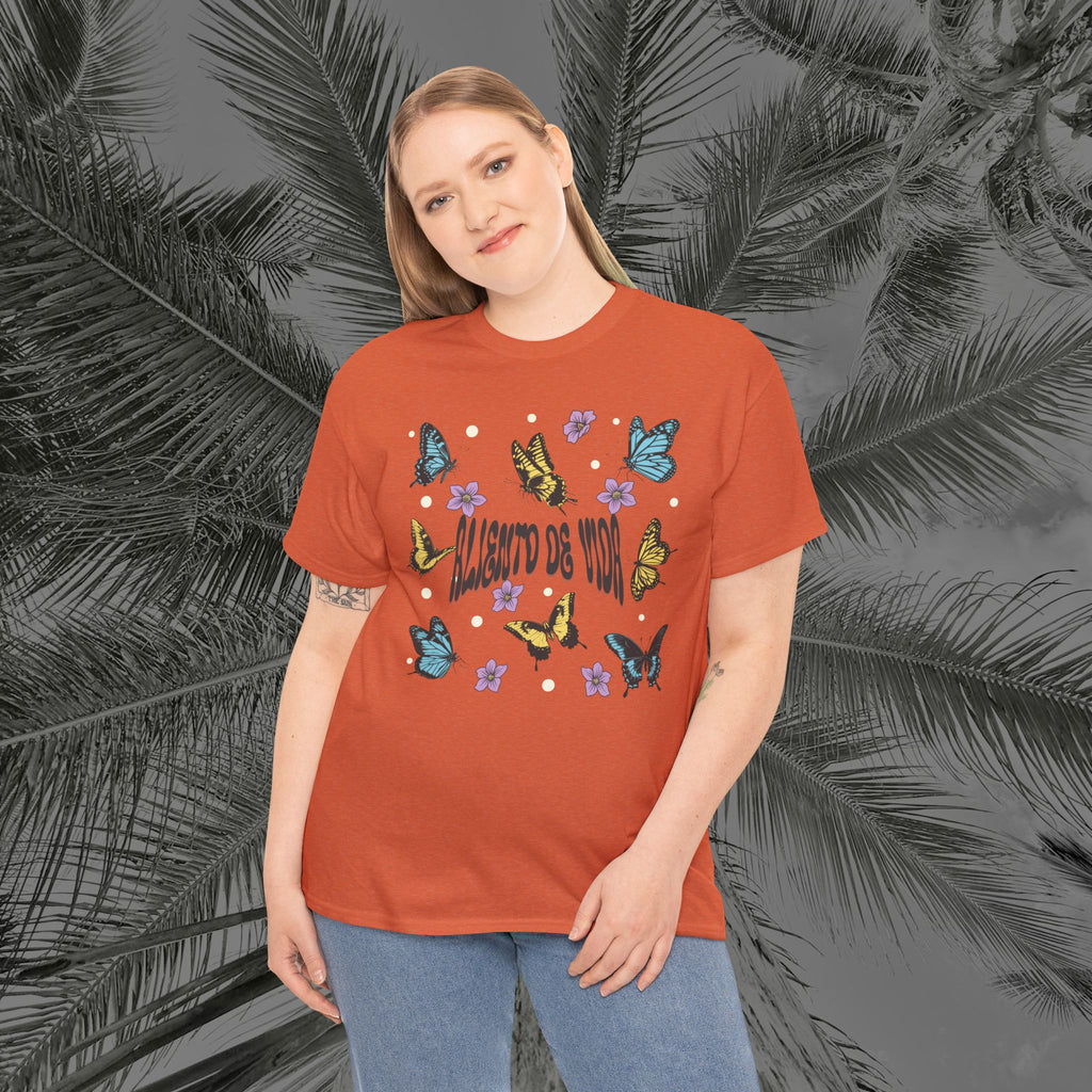 Butterfly Effect #2 - (UNISEX) Heavy Cotton T-Shirt - Aliento De Vida