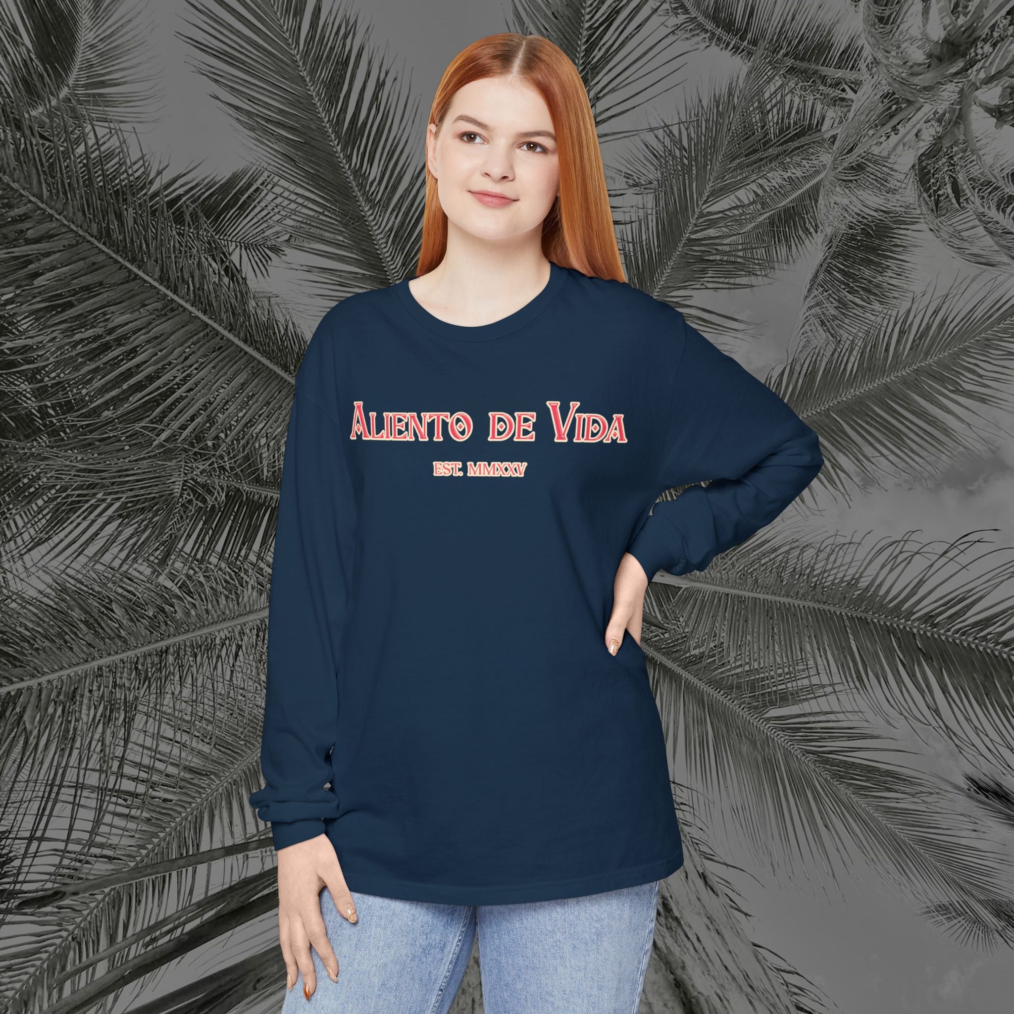 Breath Of Paradise - (UNISEX) Long Sleeve Shirt - Back Design - Aliento De Vida