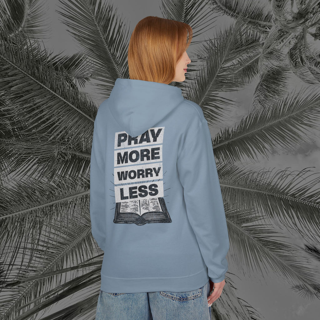 Peace Through Prayer - (UNISEX) Midweight Fleece Hoodie - Aliento De Vida
