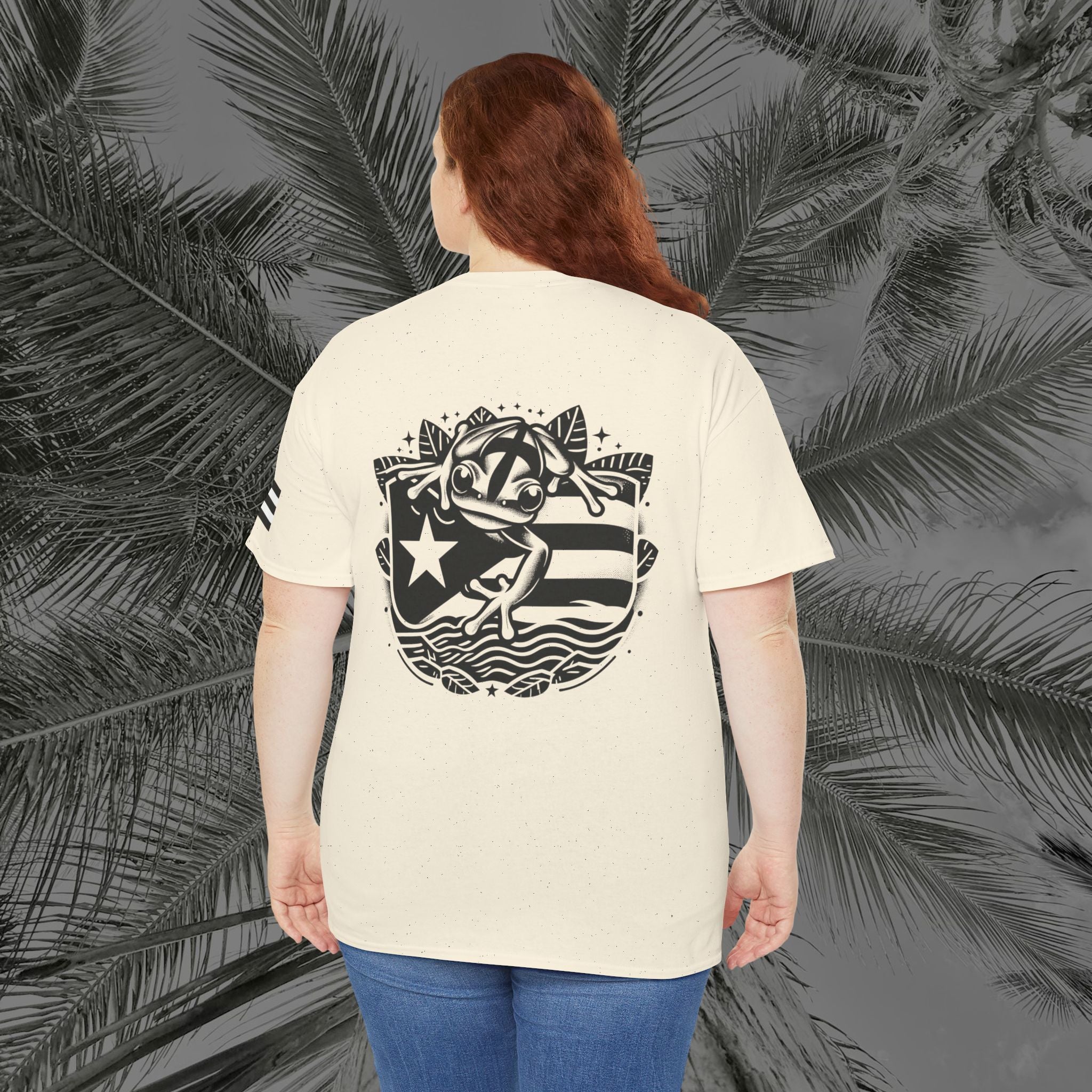 Frog Of The Island - PR COLLECTION - (UNISEX) Heavy Cotton Tee - Aliento De Vida