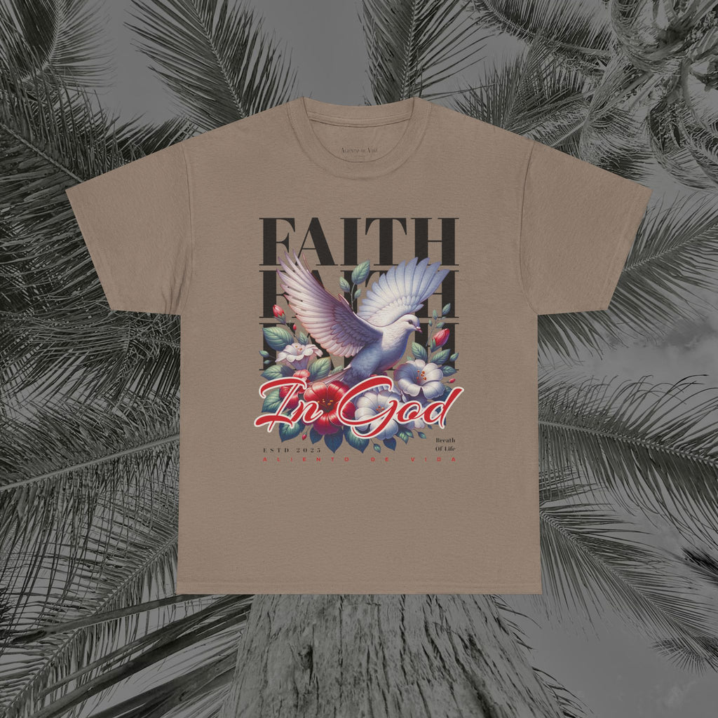 Wings of Grace - (UNISEX) Heavy Cotton Tee - Aliento De Vida
