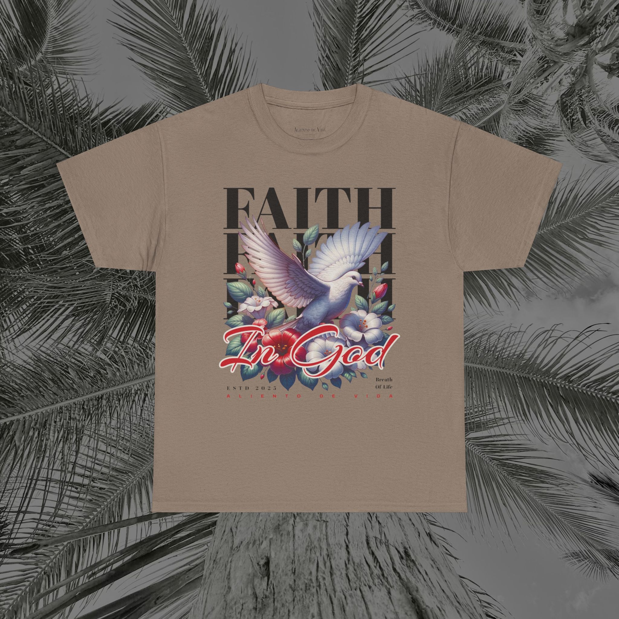Wings of Grace - (UNISEX) Heavy Cotton Tee - Aliento De Vida