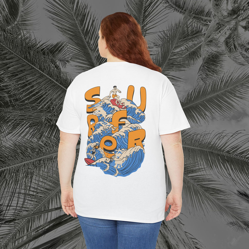 Ocean Motion - (UNISEX) Heavy Cotton Tee - Aliento De Vida
