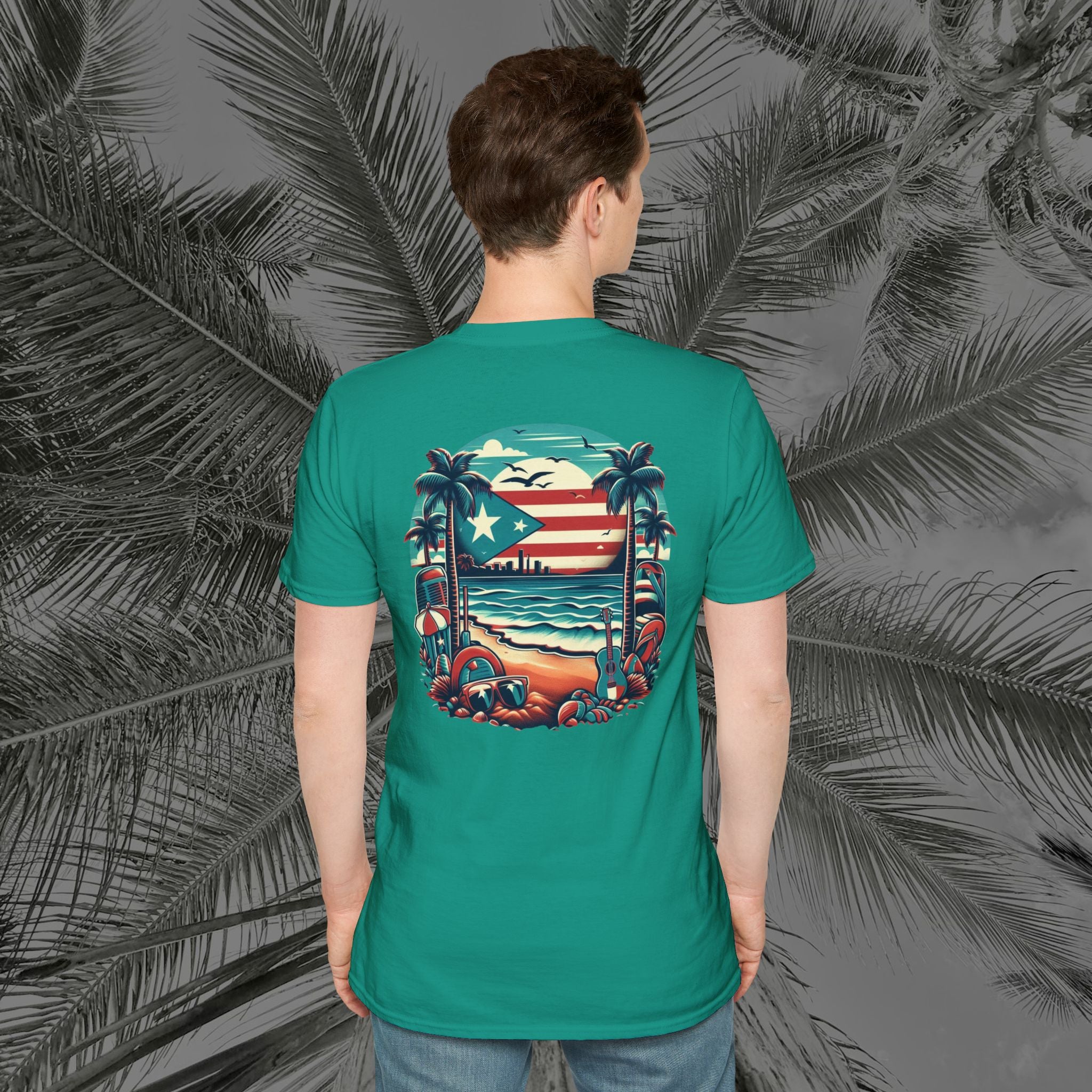 A Slice of Paradise - PR COLLECTION - (UNISEX) Soft style T-Shirt - Aliento De Vida