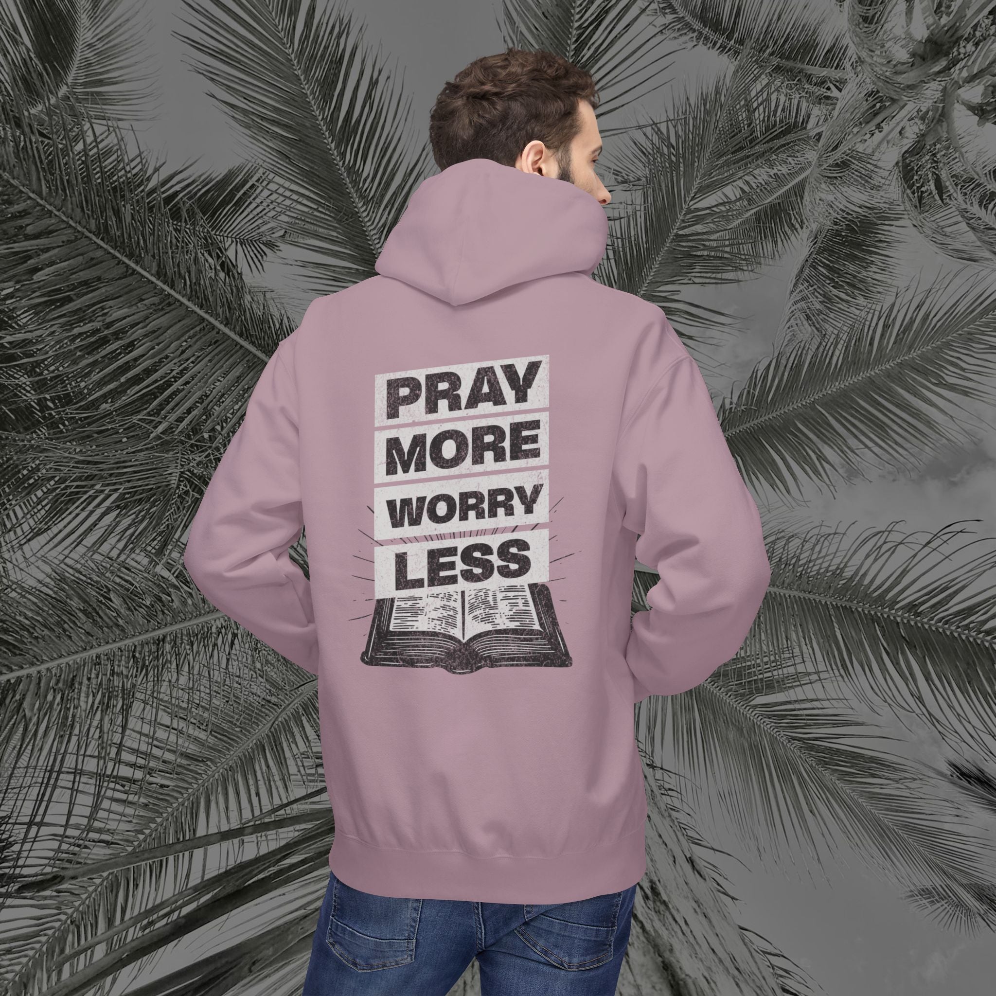 Peace Through Prayer - (UNISEX) Midweight Fleece Hoodie - Aliento De Vida